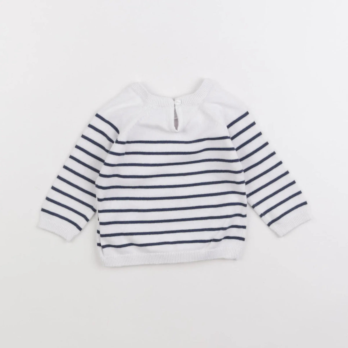 Vertbaudet - pull bleu - 6 mois