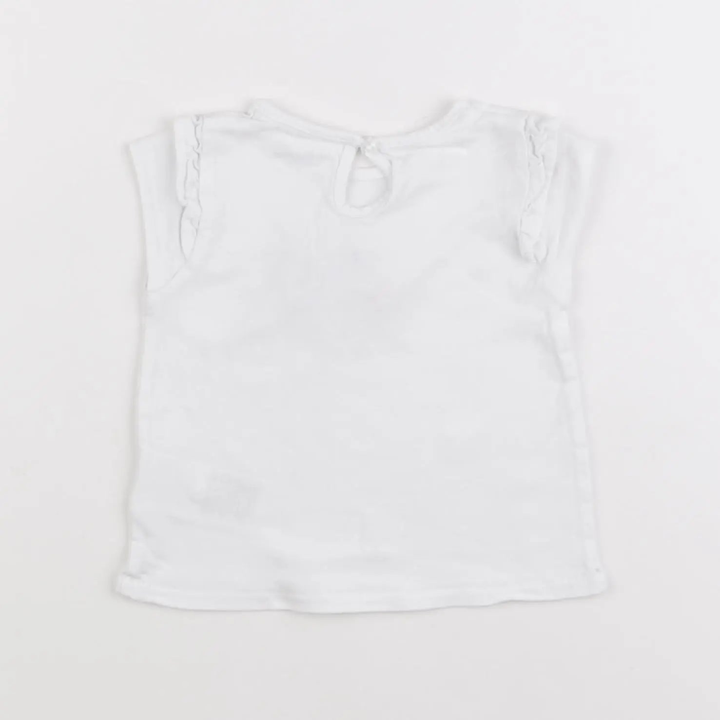Vertbaudet - tee-shirt blanc - 9 mois