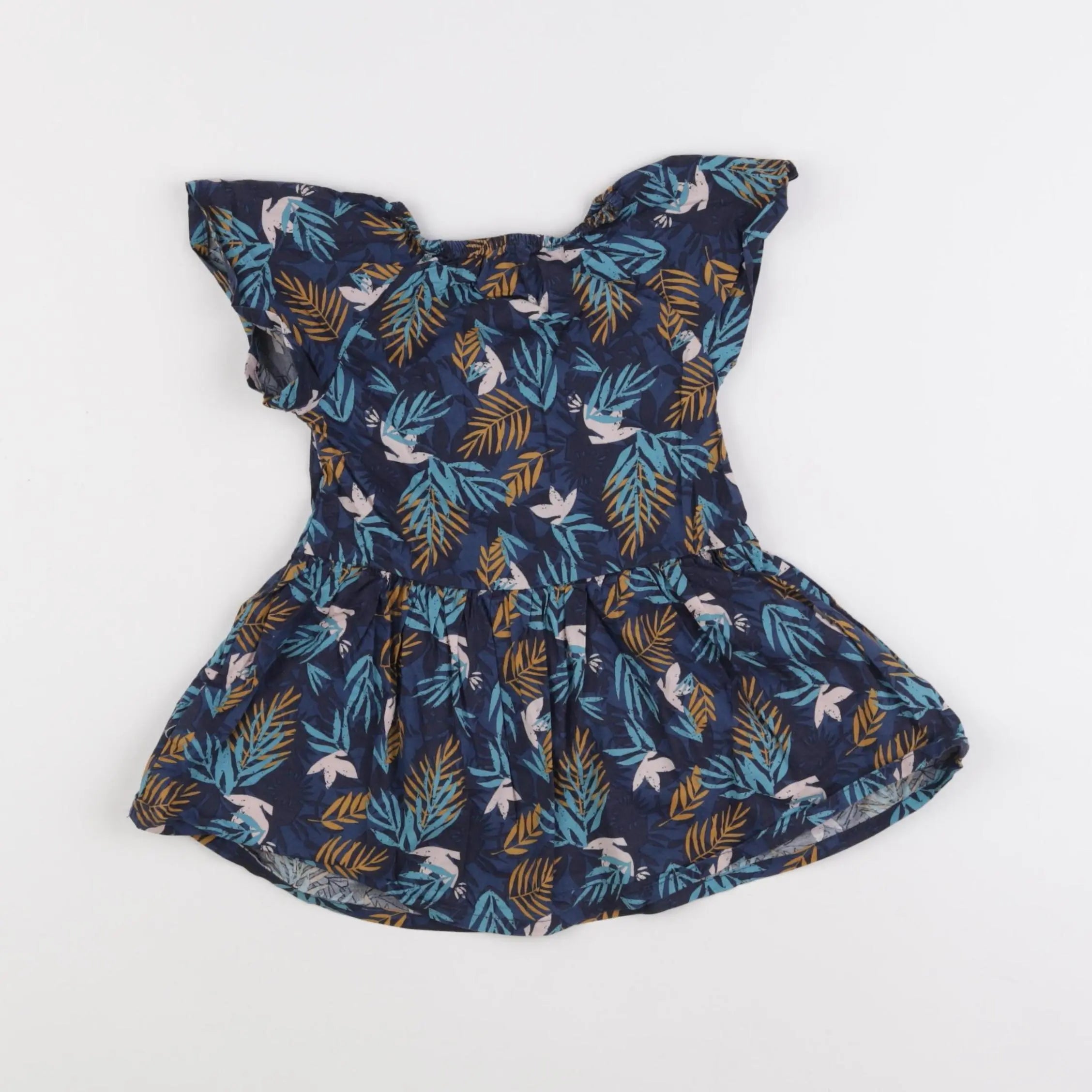 Vertbaudet - robe bleu - 18 mois