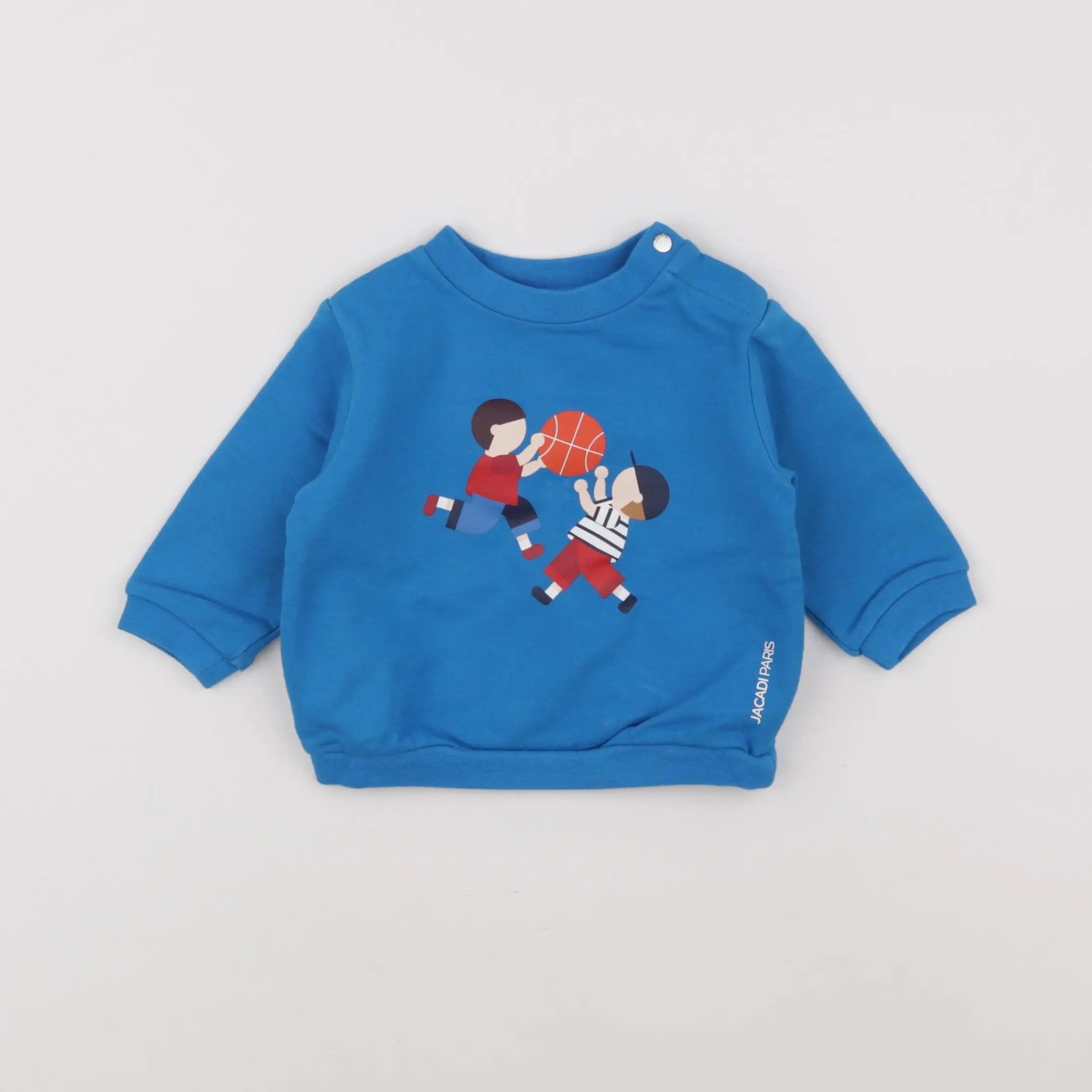 Jacadi - sweat bleu - 6 mois