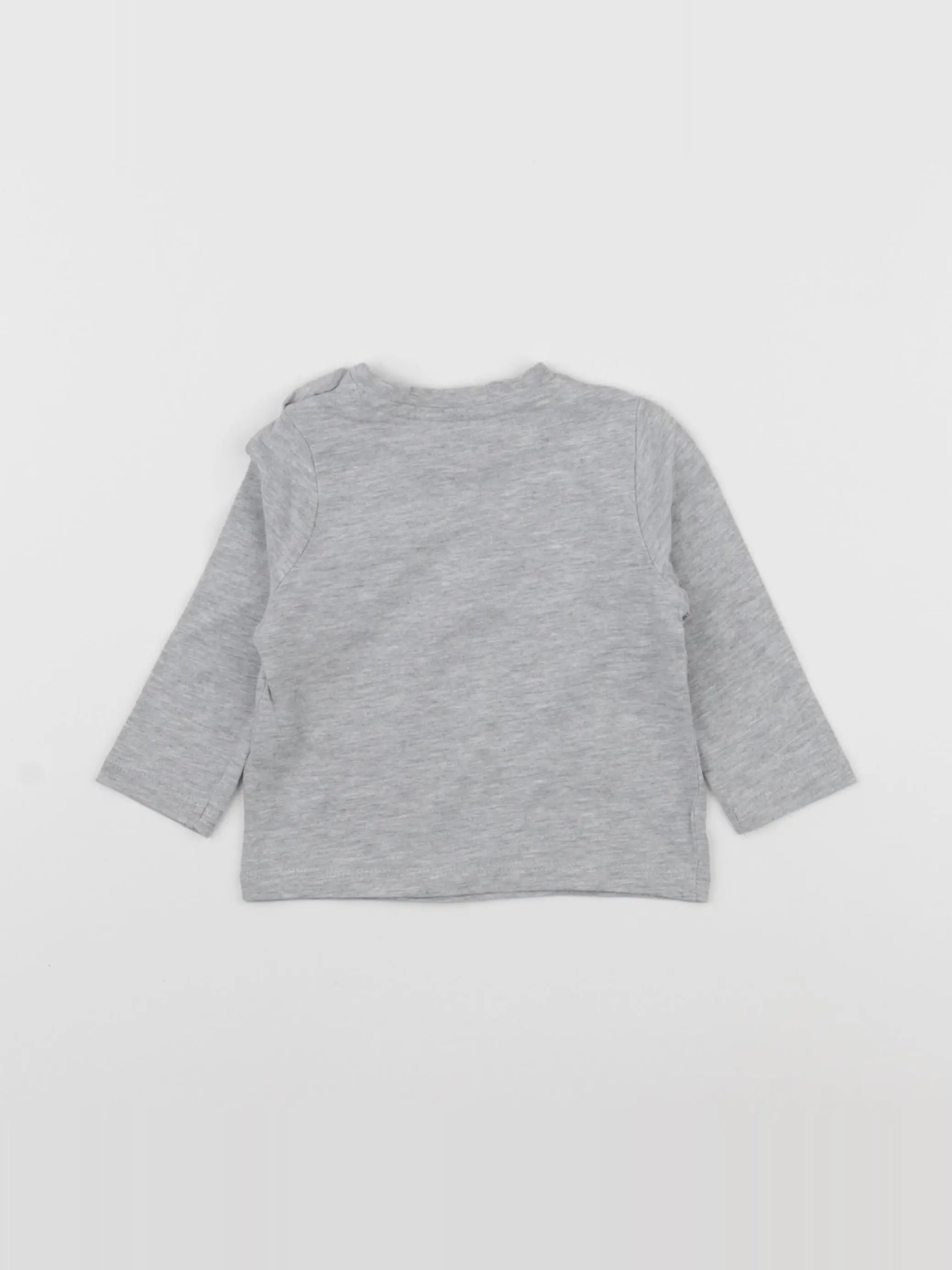 Vertbaudet - tee-shirt gris - 9 mois