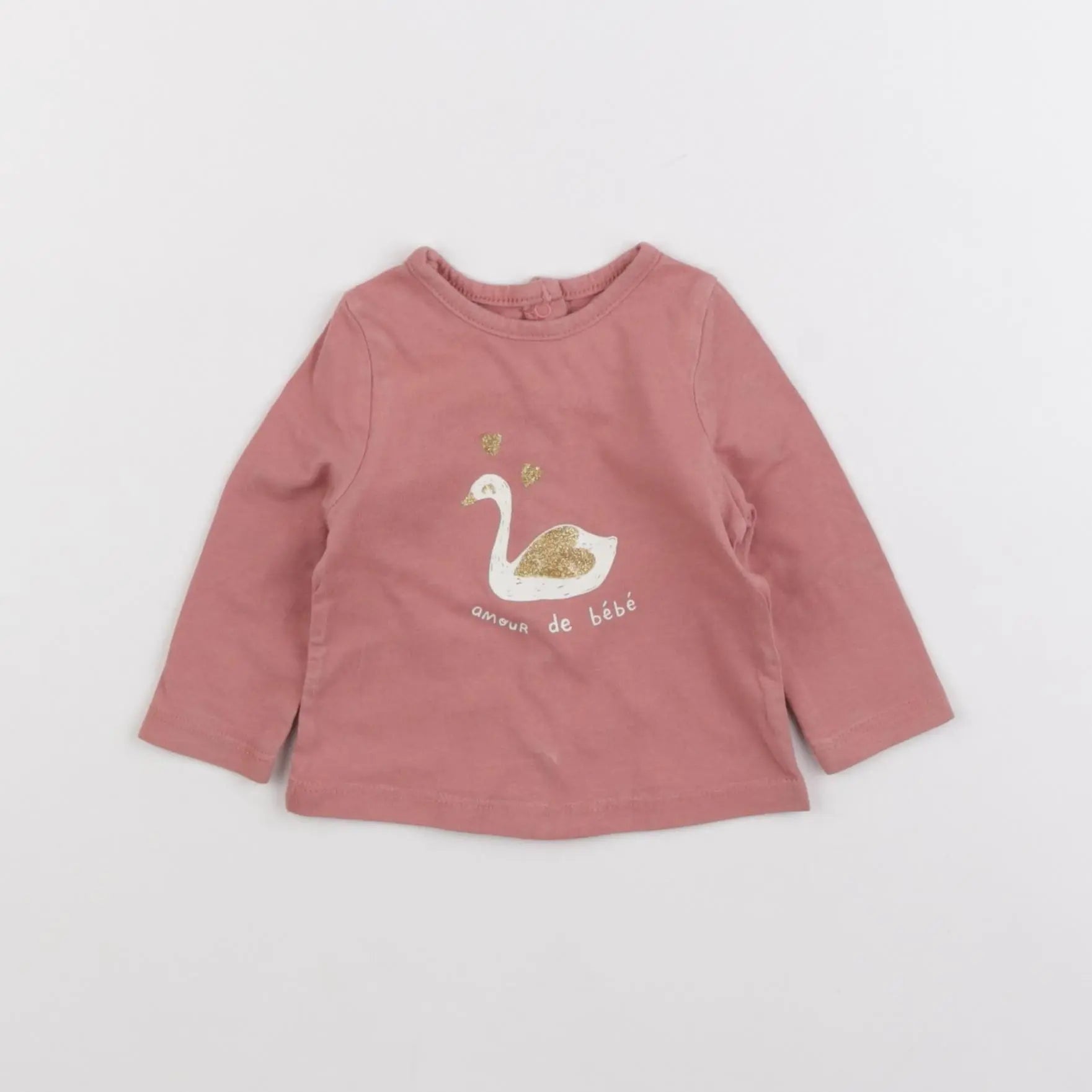 Vertbaudet - tee-shirt rose - 3 mois