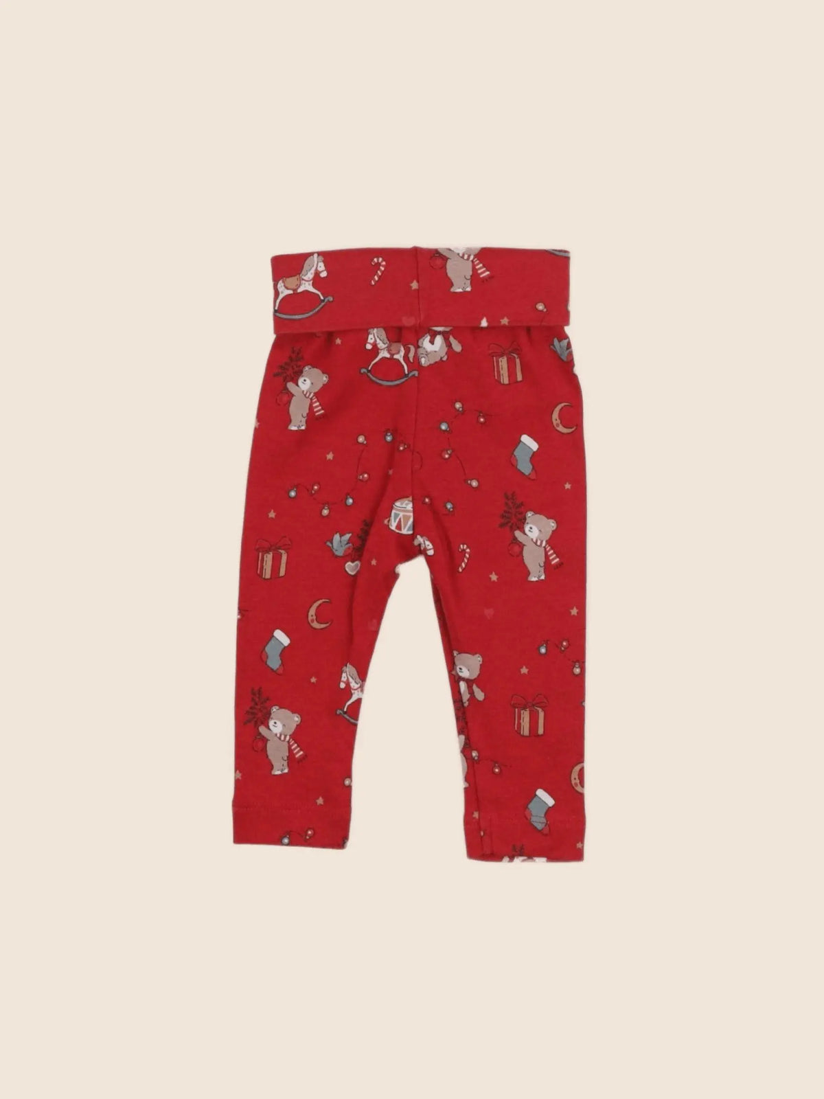 H&M - legging rouge - 4/6 mois