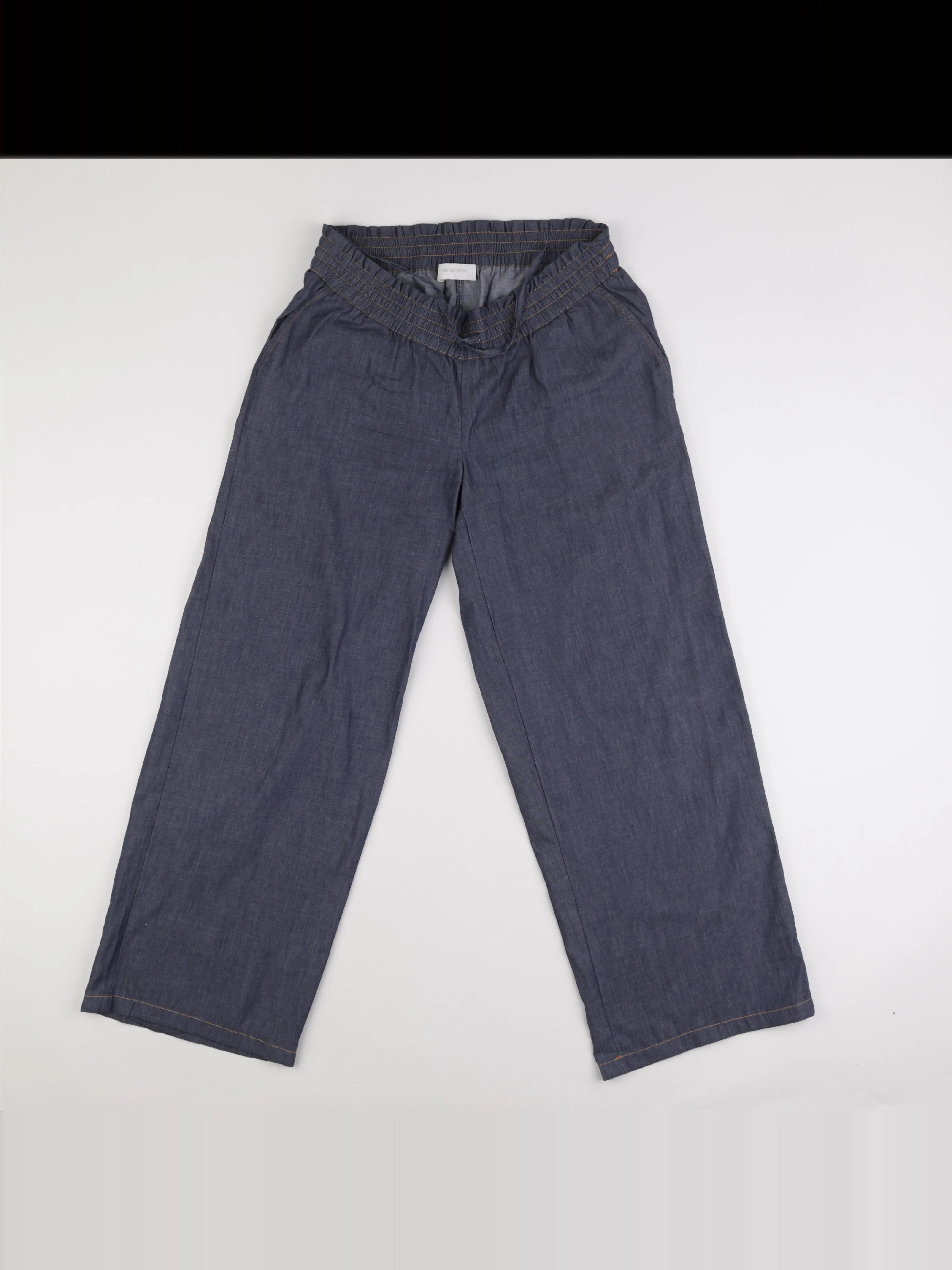 Mamalicious - pantalon grossesse bleu - 38