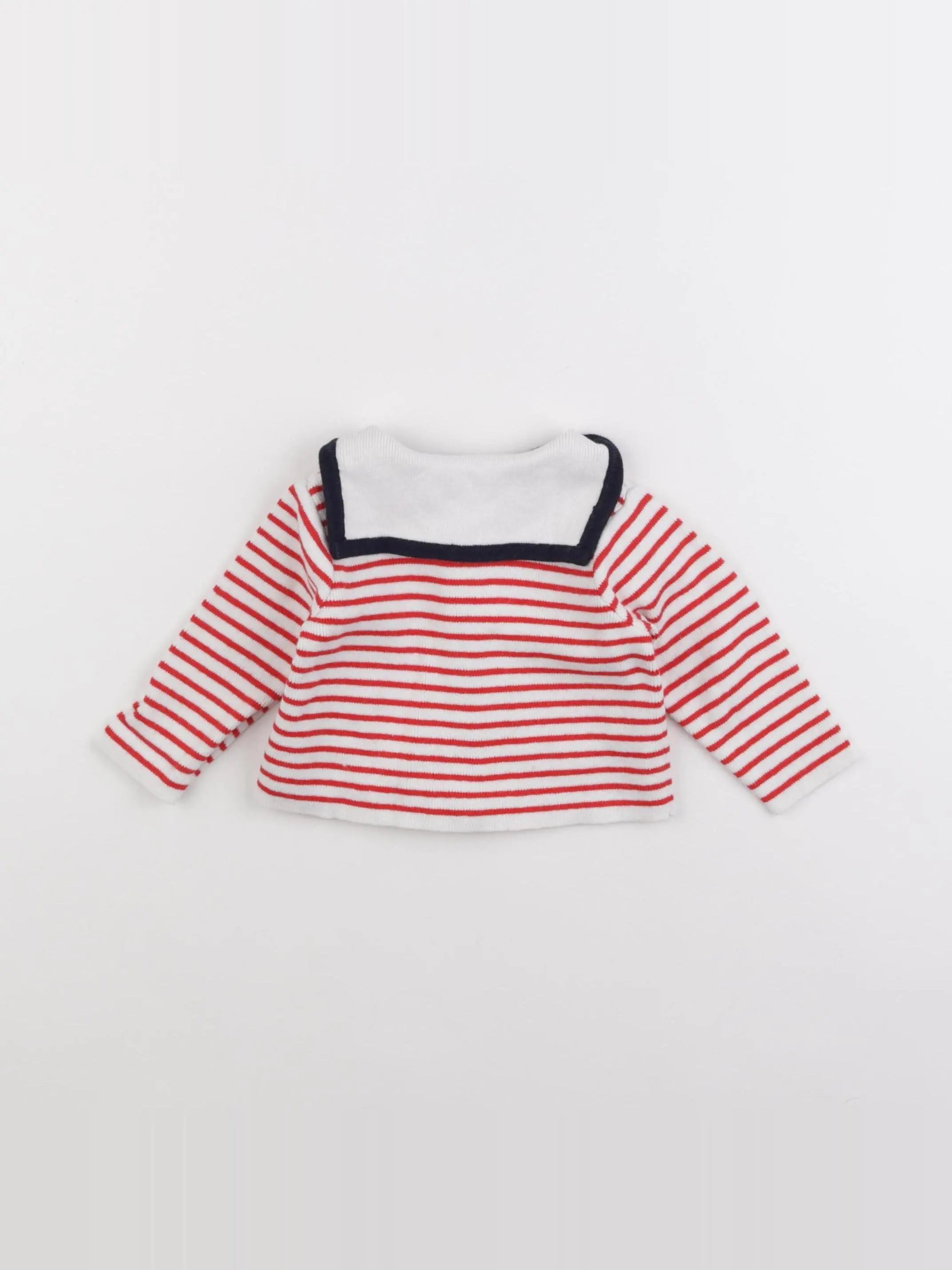 Jacadi - gilet blanc - 6 mois