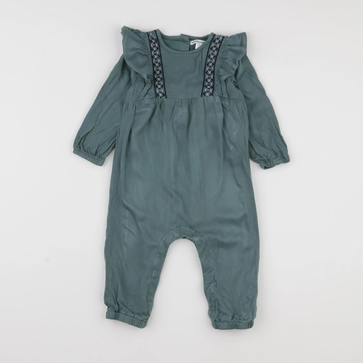Vertbaudet - combinaison vert - 18 mois