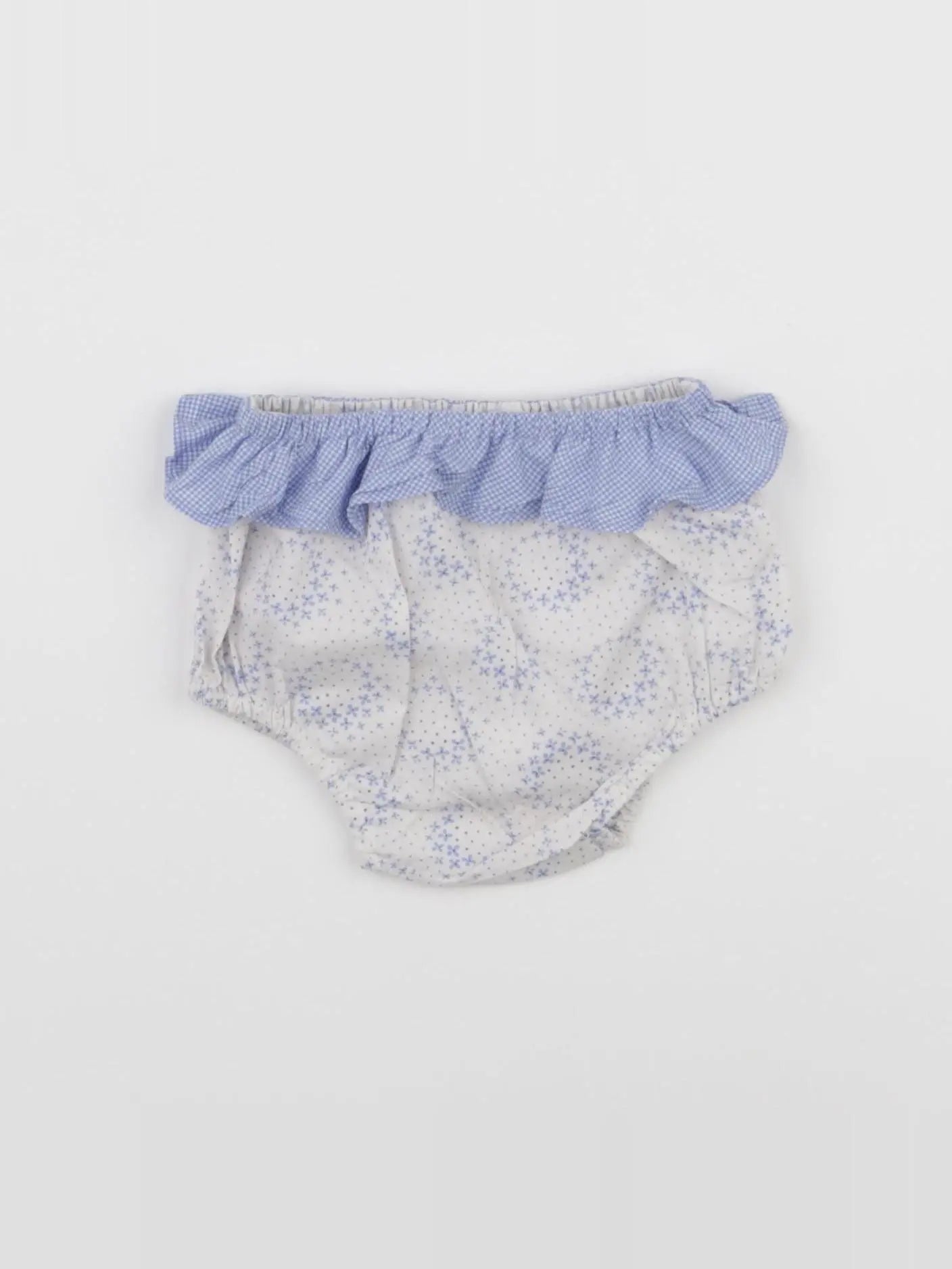 Jacadi - bloomer blanc, bleu - 3 mois