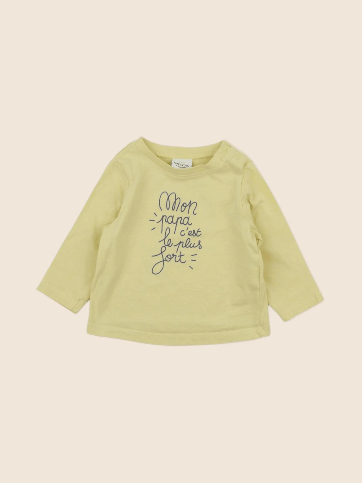 Tape à l'oeil - tee-shirt jaune - 6 mois