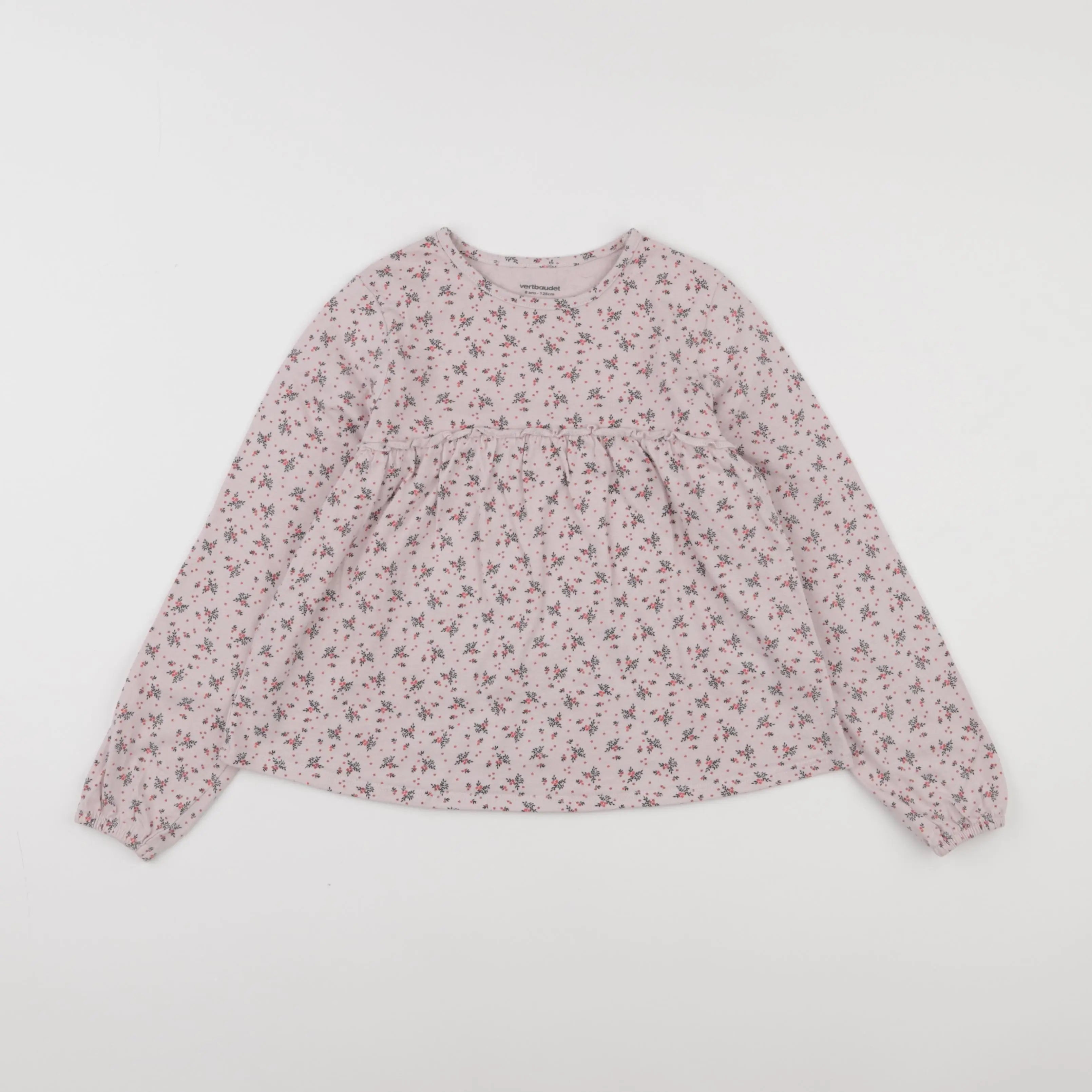 Vertbaudet - tee-shirt rose - 8 ans