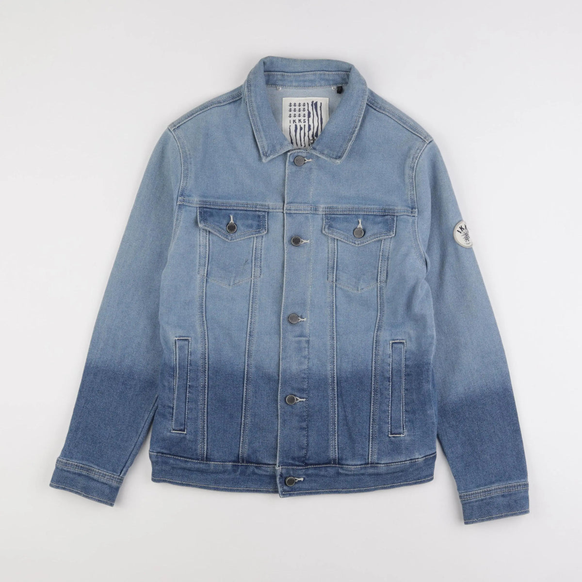 IKKS - veste imprimé au dos bleu - 12 ans