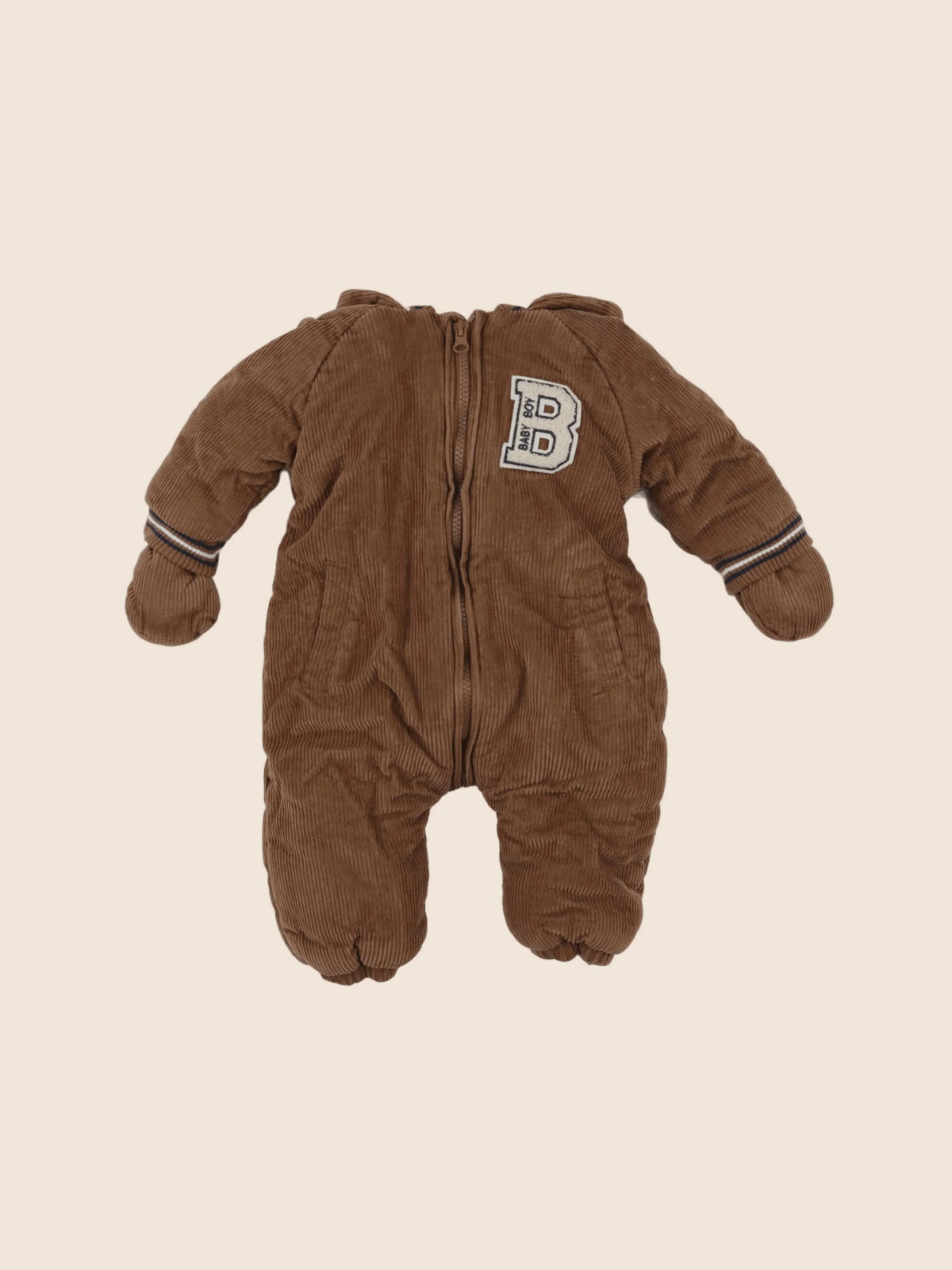Vertbaudet - combi-pilote marron - 6 mois