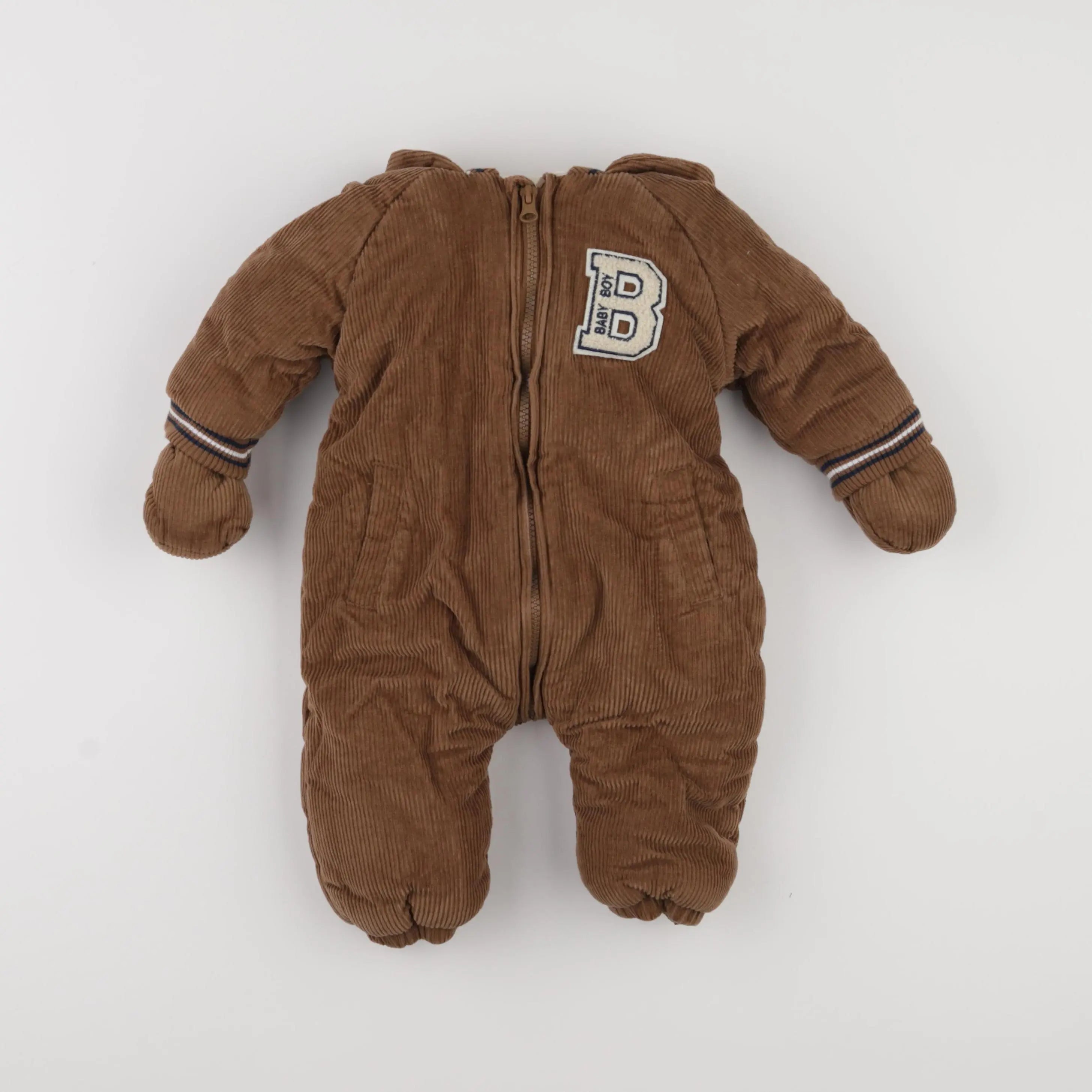 Vertbaudet - combi-pilote marron - 6 mois