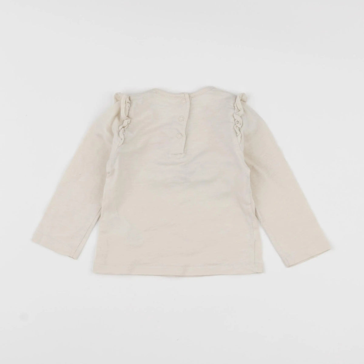 Vertbaudet - tee-shirt beige - 12 mois