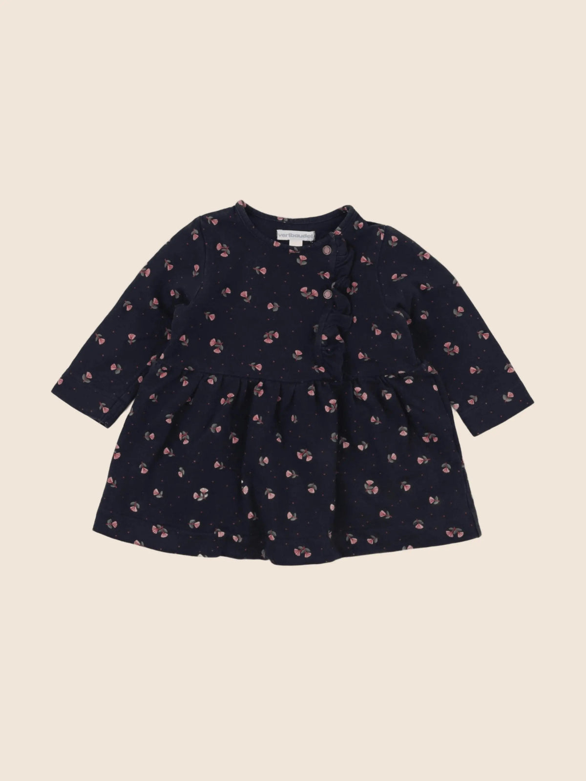 Vertbaudet - robe bleu - 9 mois