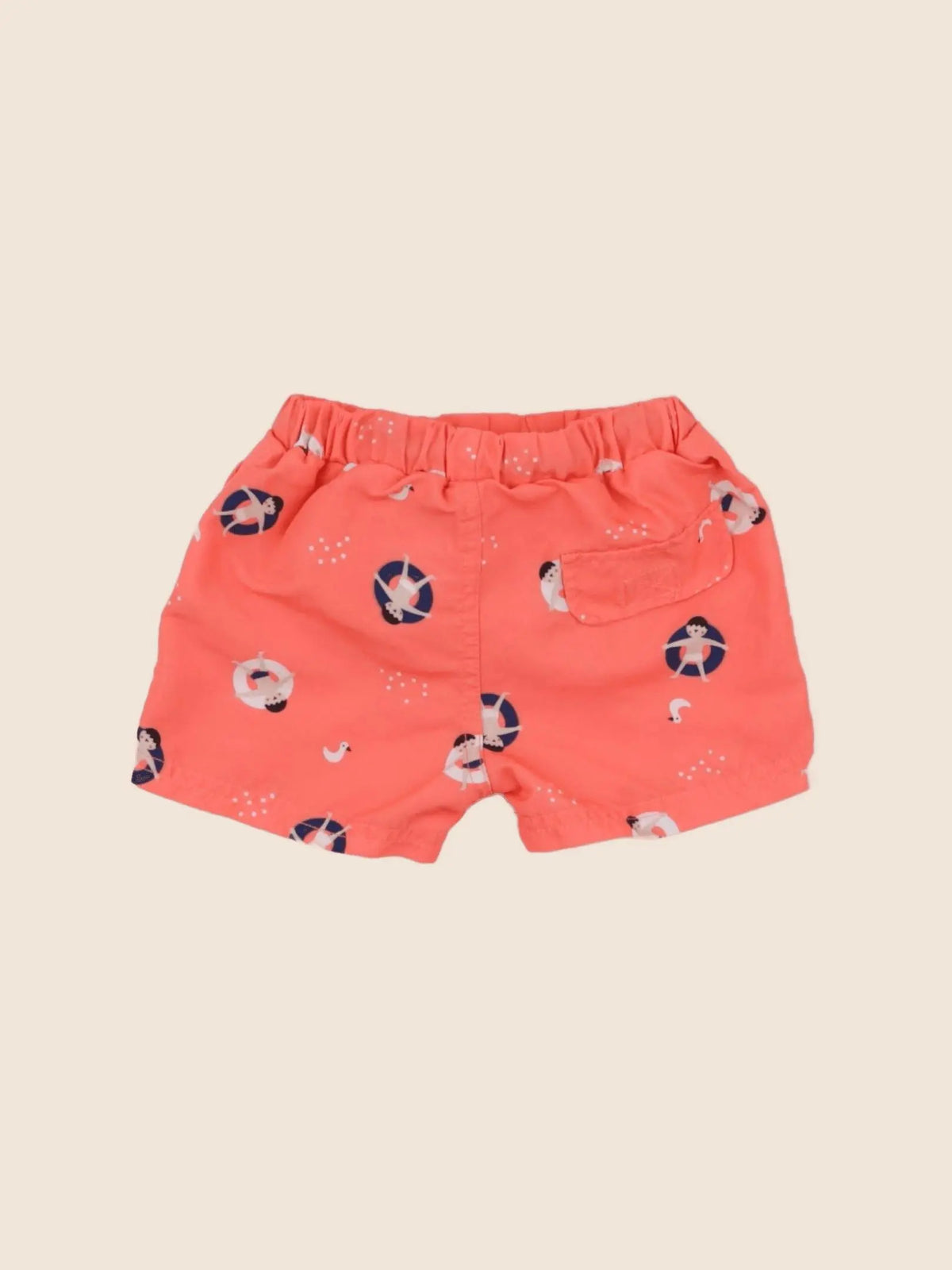 Vertbaudet - maillot de bain rouge - 6 mois