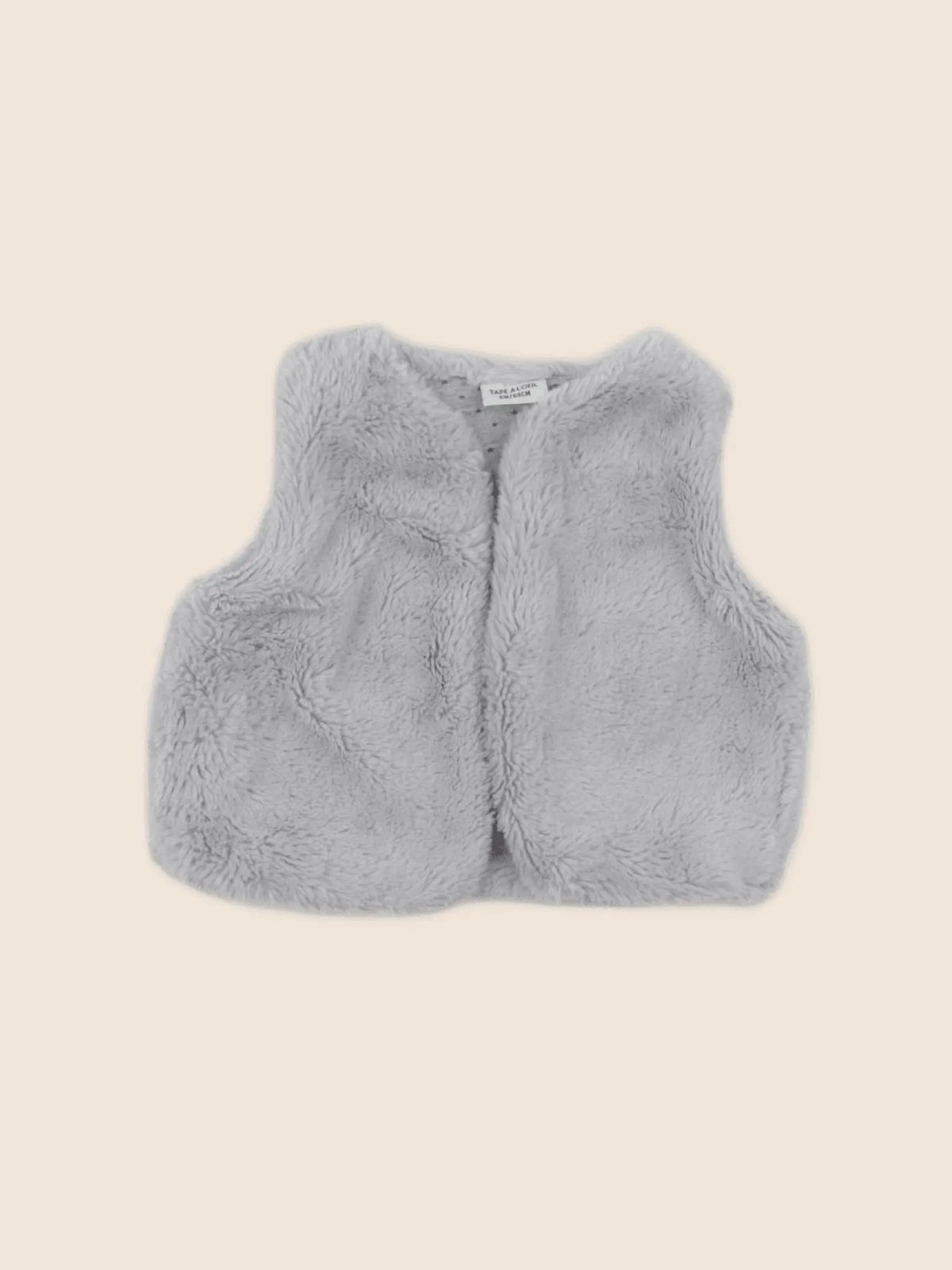 Tape à l'oeil - gilet gris - 6 mois