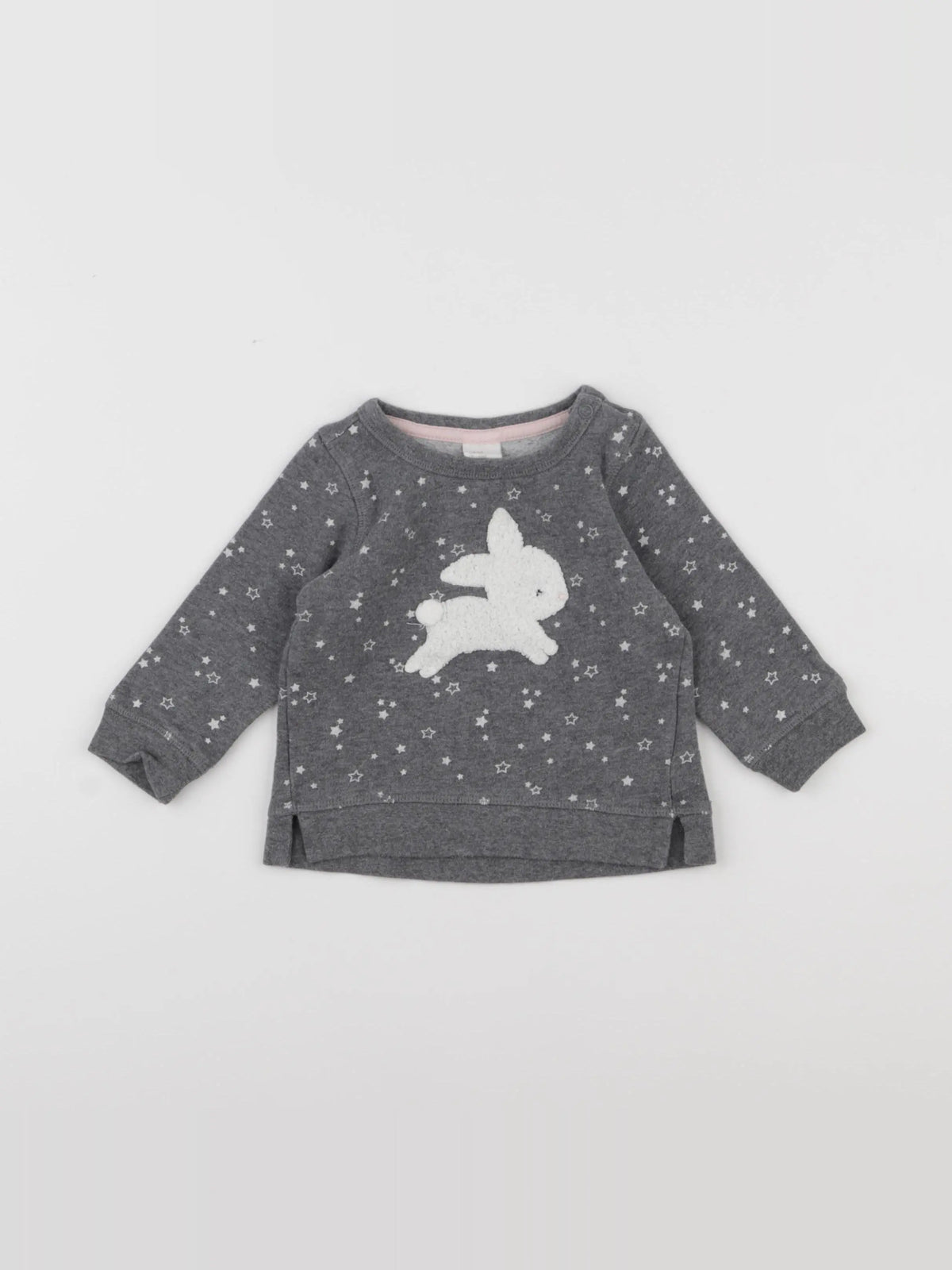 H&M - sweat gris - 3/6 mois