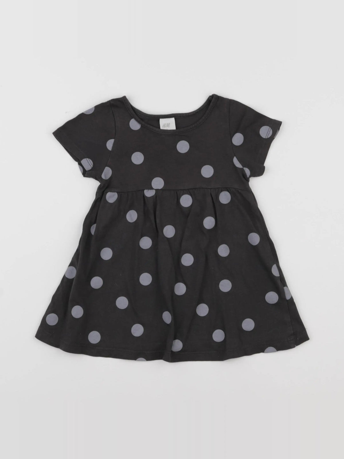 H&M - robe gris - 12/18 mois