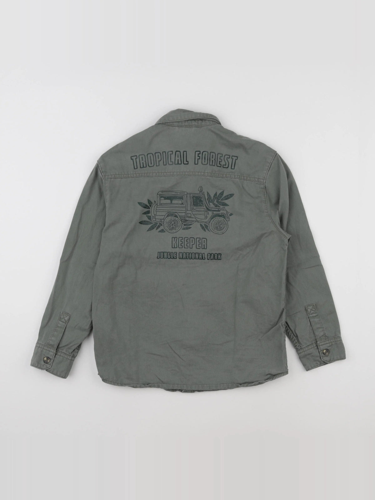 Vertbaudet - chemise vert - 10 ans