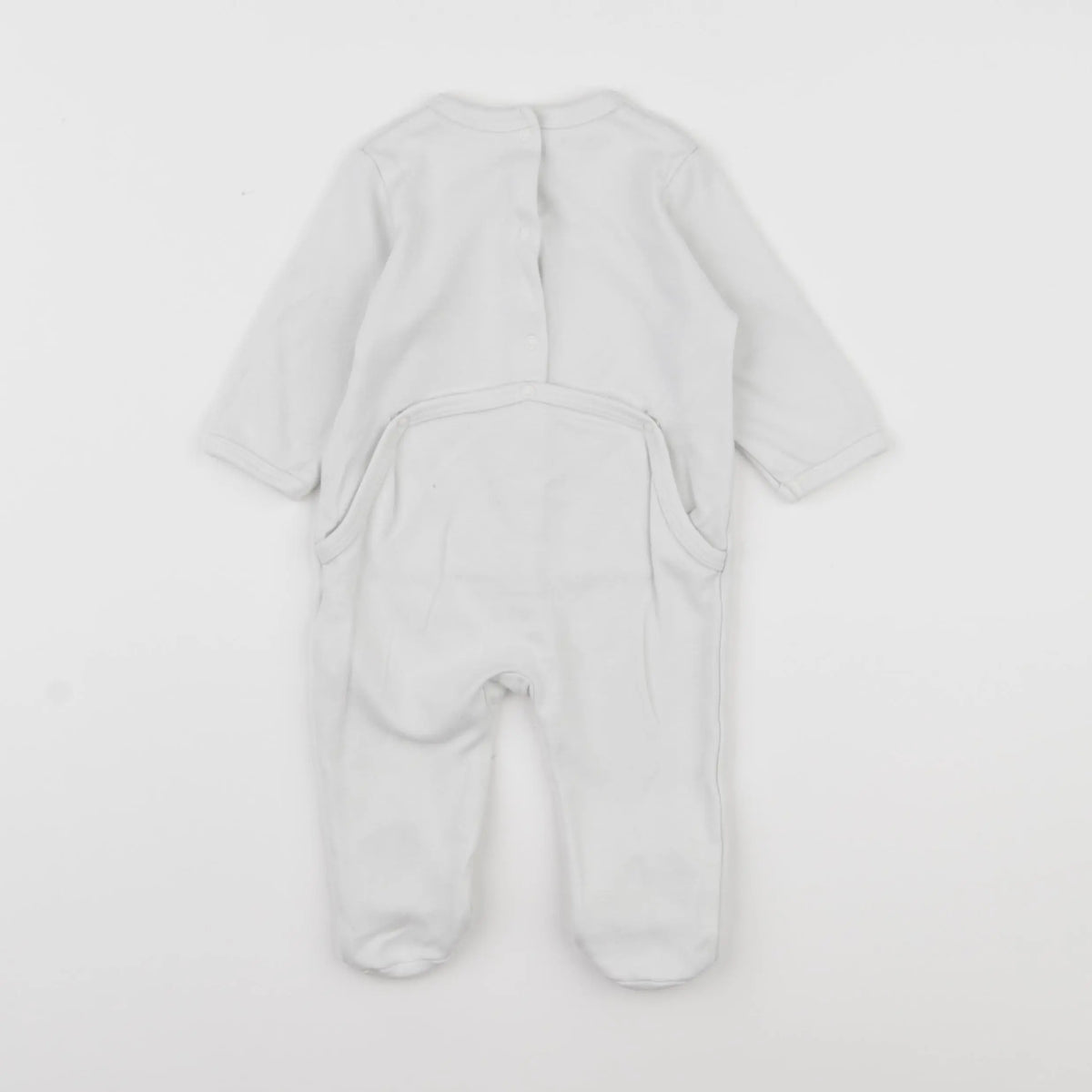 Vertbaudet - pyjama coton blanc - 6 mois