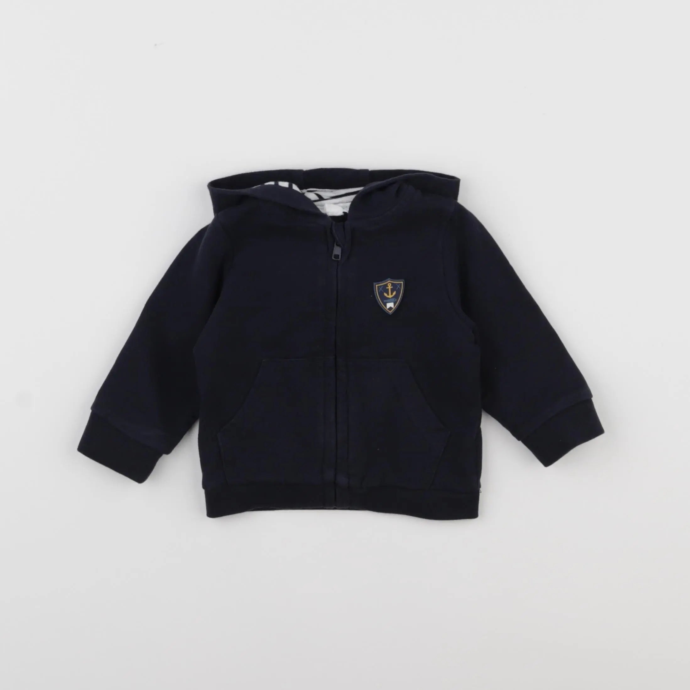 Vertbaudet - sweat bleu - 3 mois