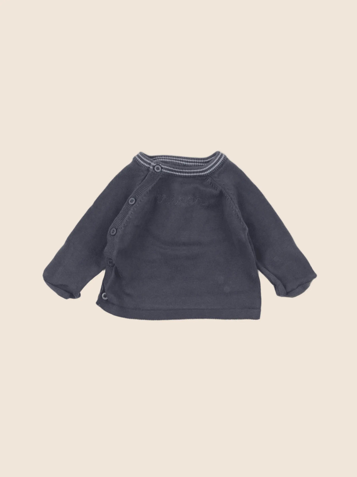 Vertbaudet - pull gris - 6 mois