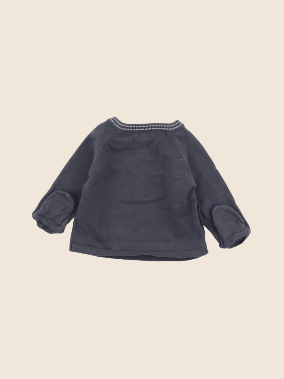 Vertbaudet - pull gris - 6 mois