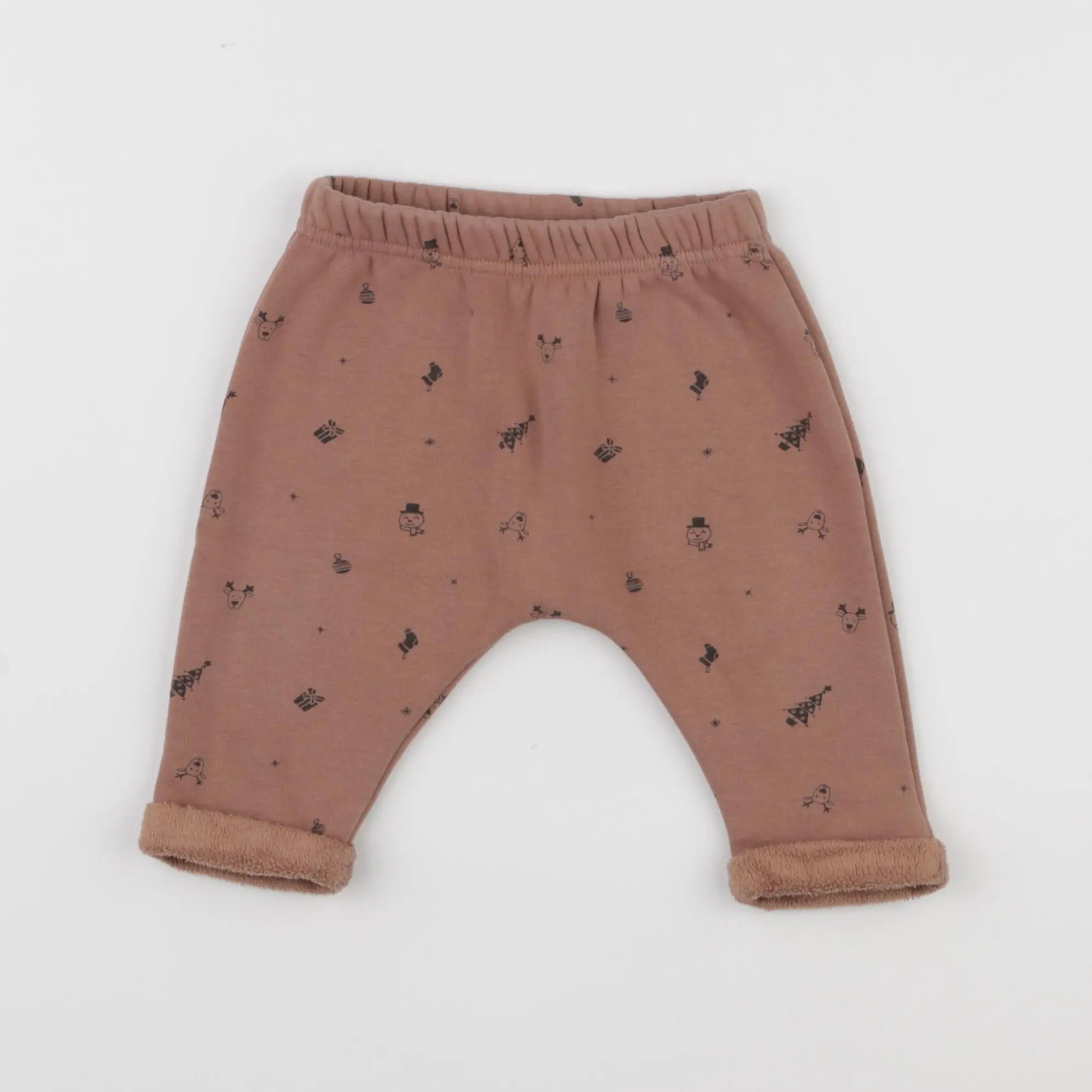 Vertbaudet - sarouel marron - 6 mois