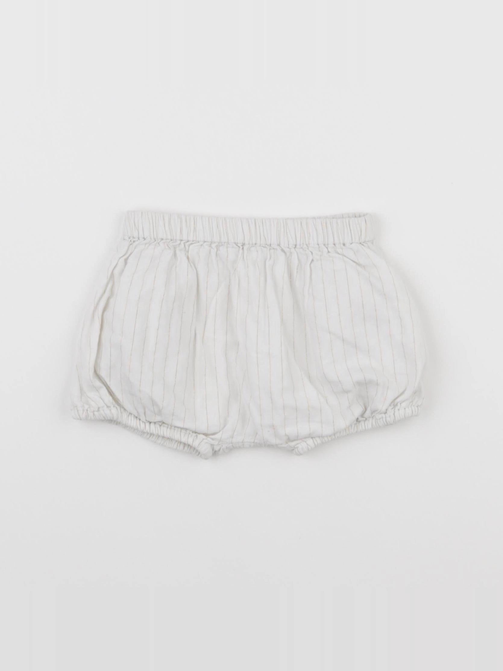 Vertbaudet - bloomer blanc - 9 mois