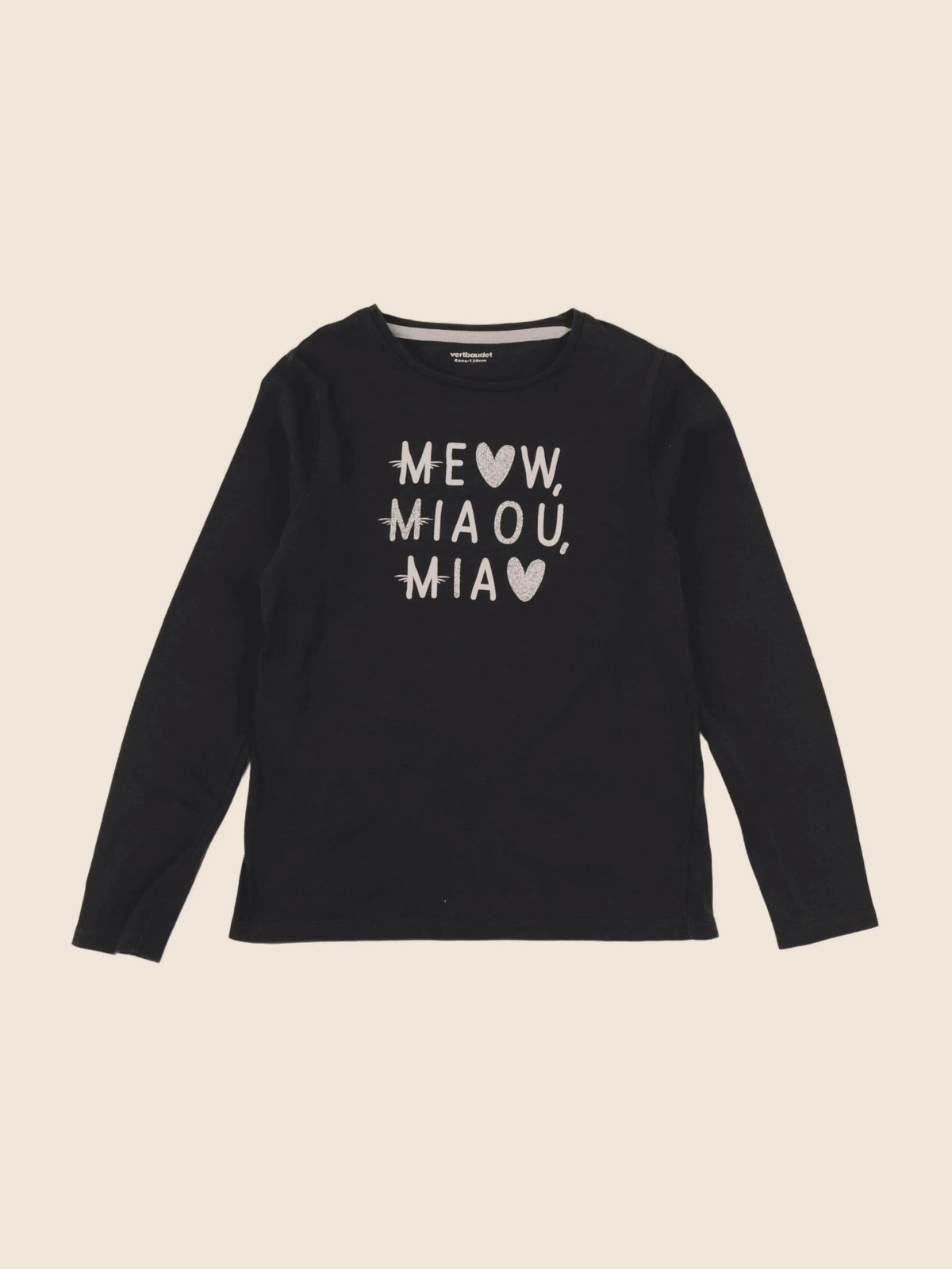 Vertbaudet - tee-shirt gris - 8 ans