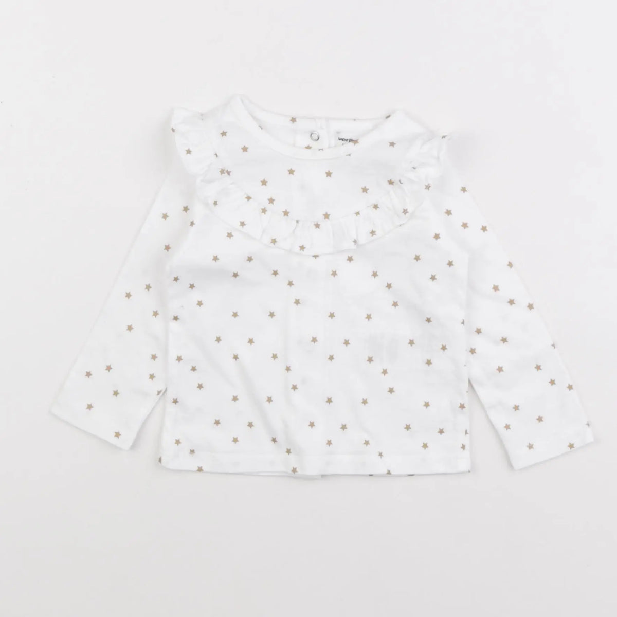 Vertbaudet - tee-shirt blanc - 9 mois