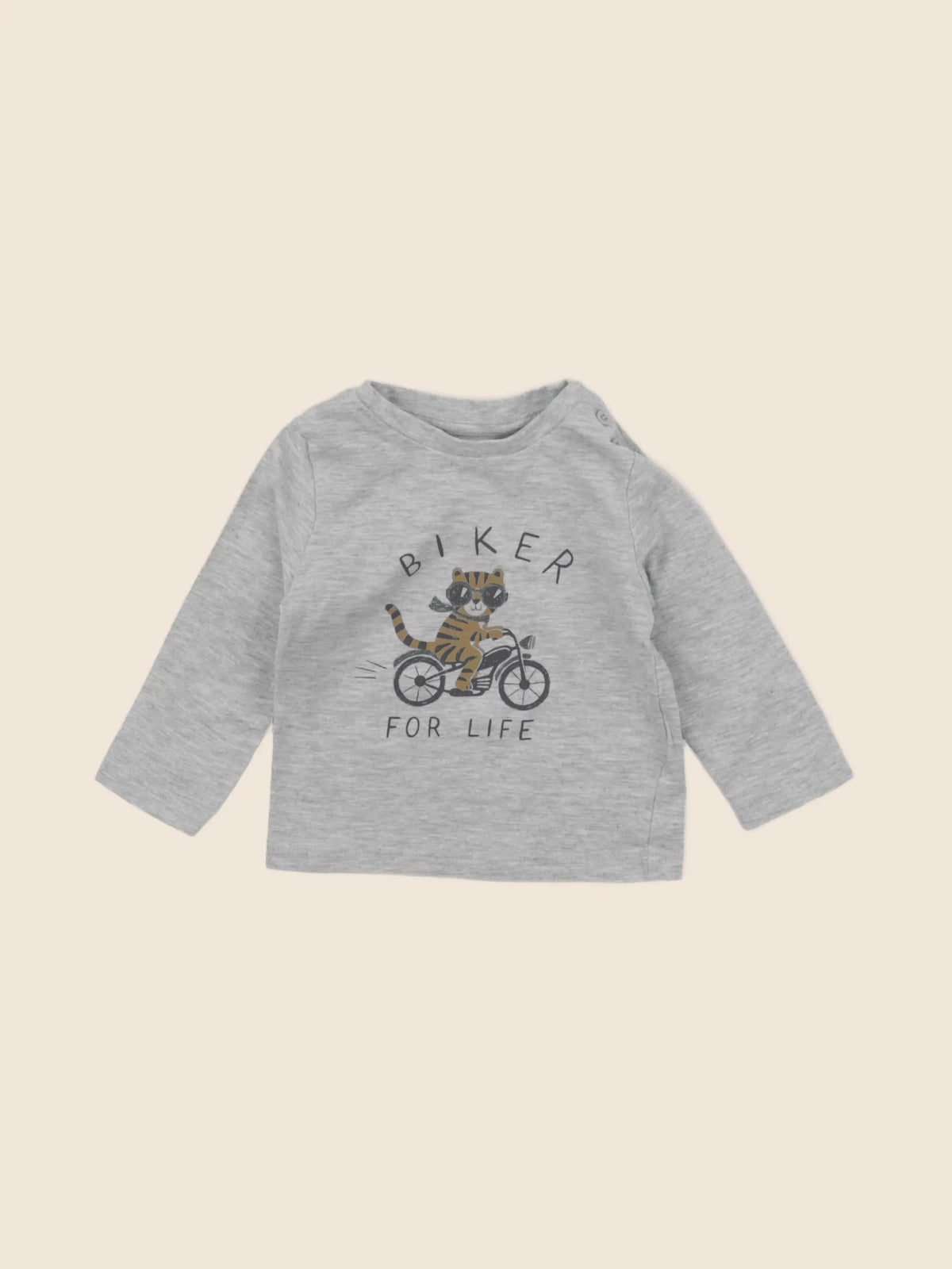 Vertbaudet - tee-shirt gris - 6 mois