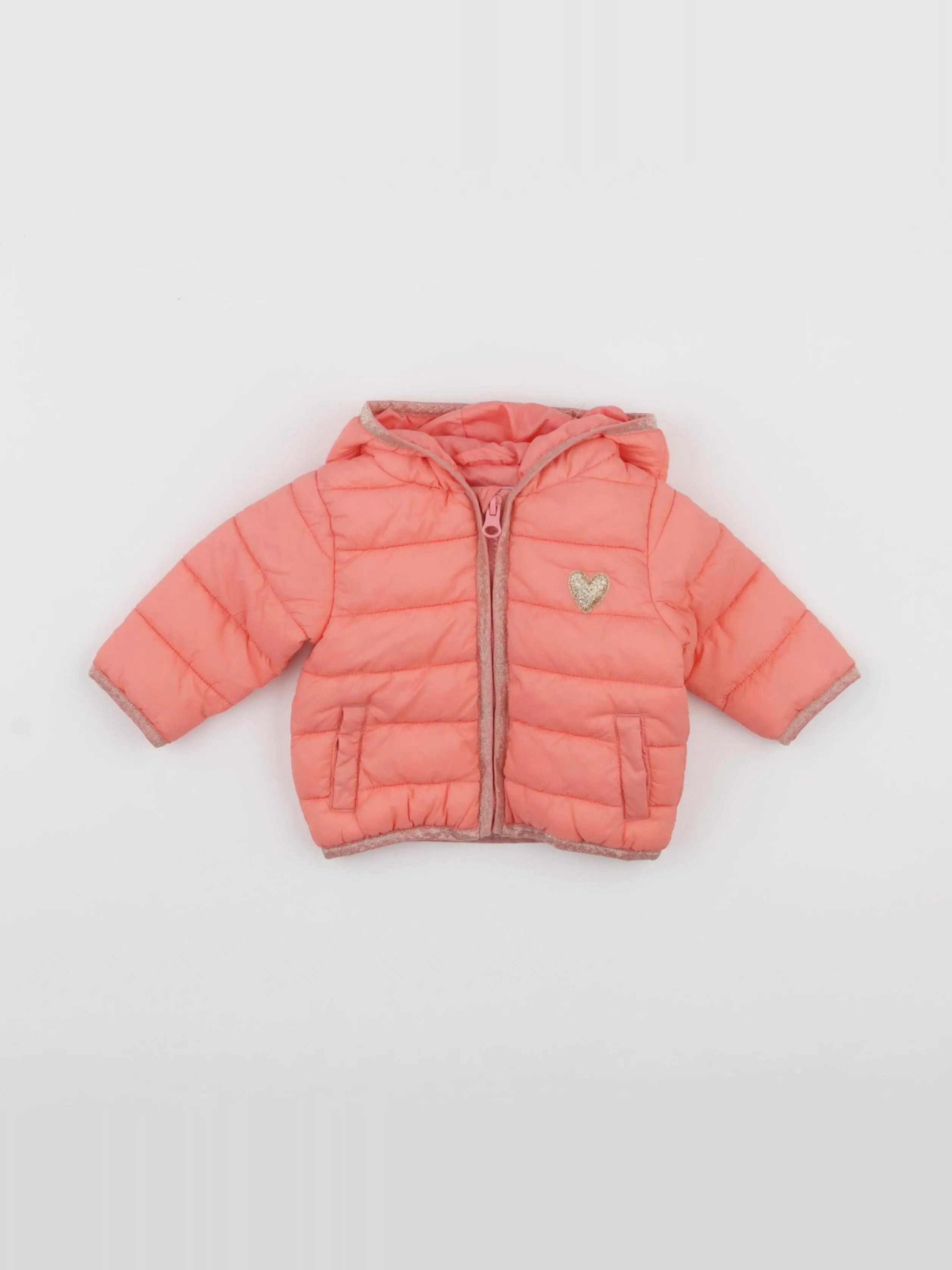 Vertbaudet - doudoune rose - 3 mois