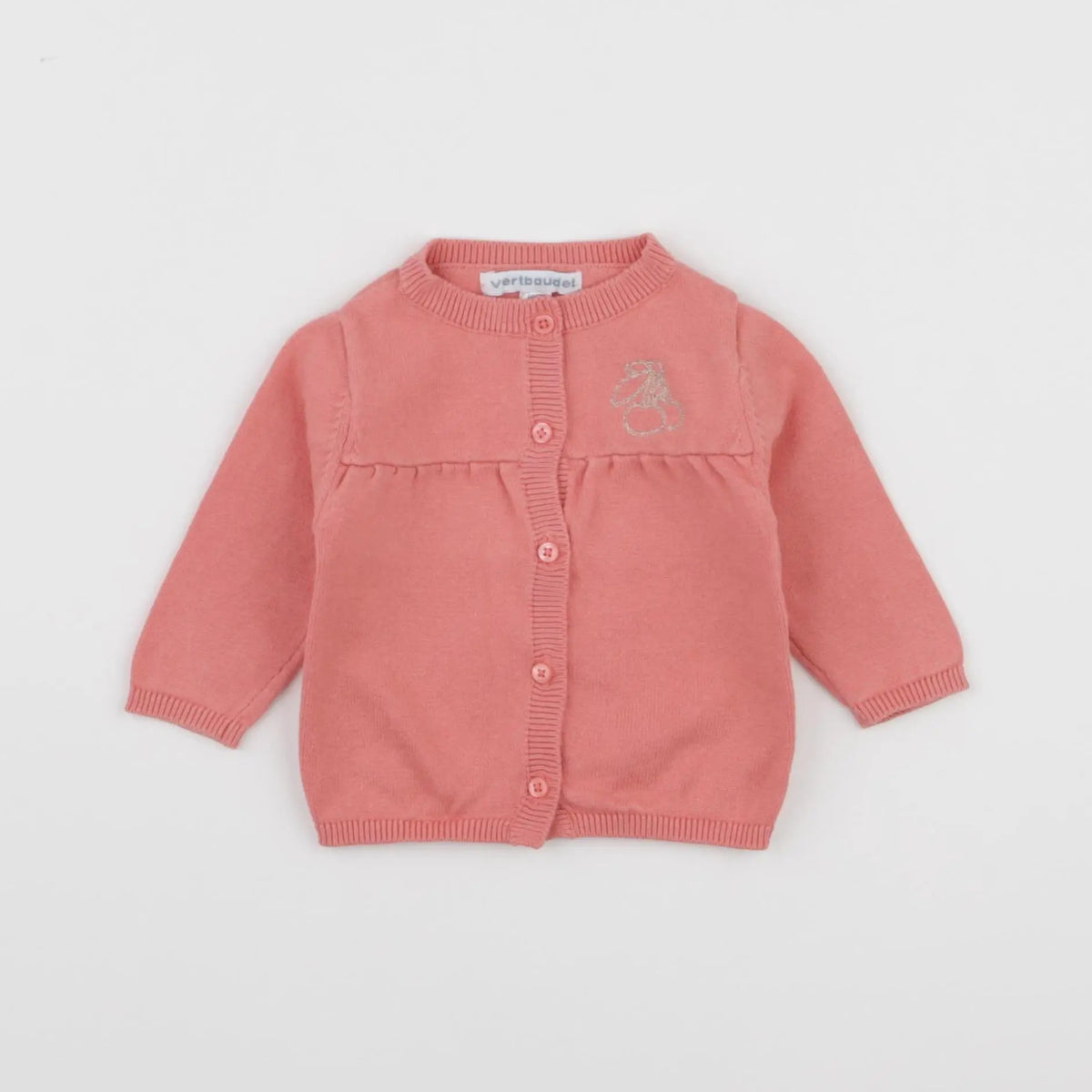 Vertbaudet - gilet rose - 3 mois