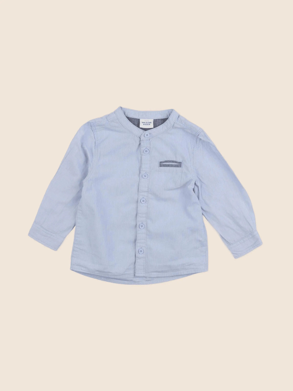 Tape à l'oeil - chemise bleu - 18 mois