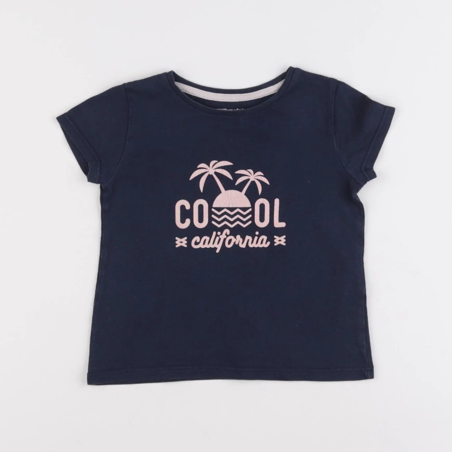 Vertbaudet - tee-shirt bleu - 2 ans