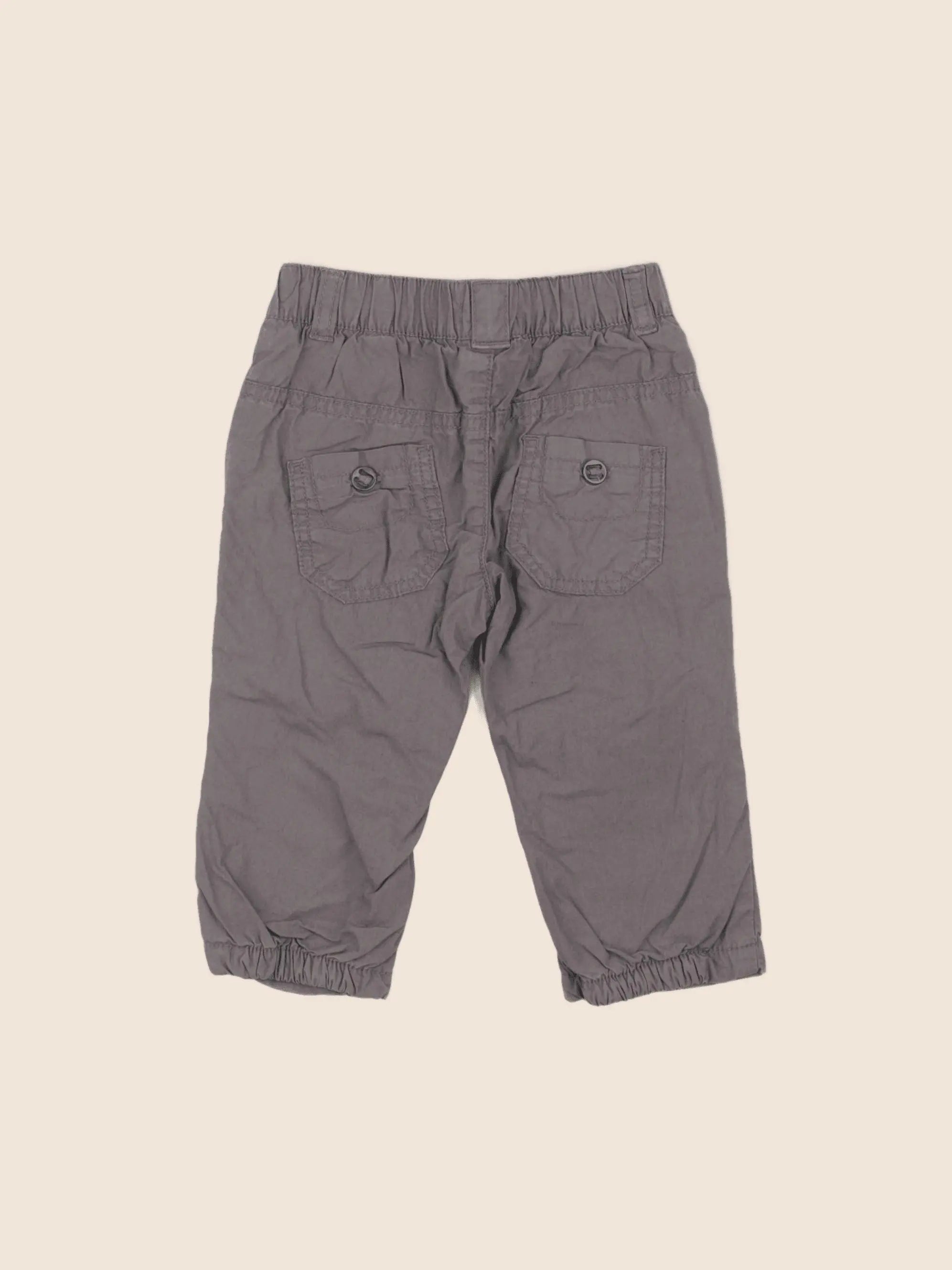 Vertbaudet - pantalon gris - 12 mois