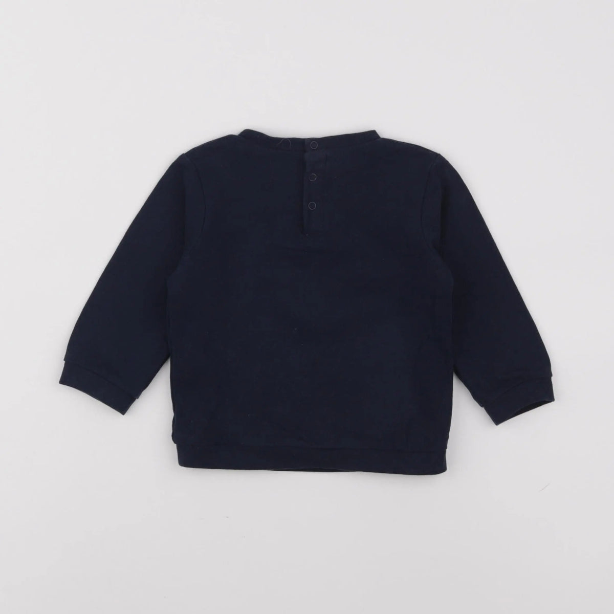 Vertbaudet - sweat bleu - 12 mois