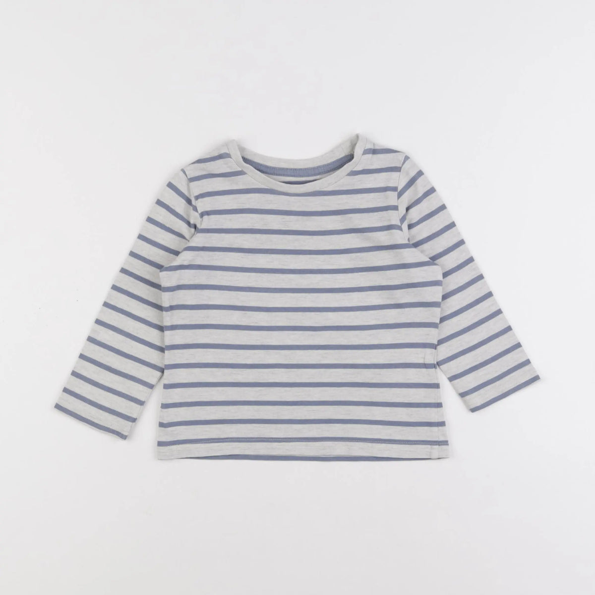 Vertbaudet - tee-shirt bleu, gris - 2 ans