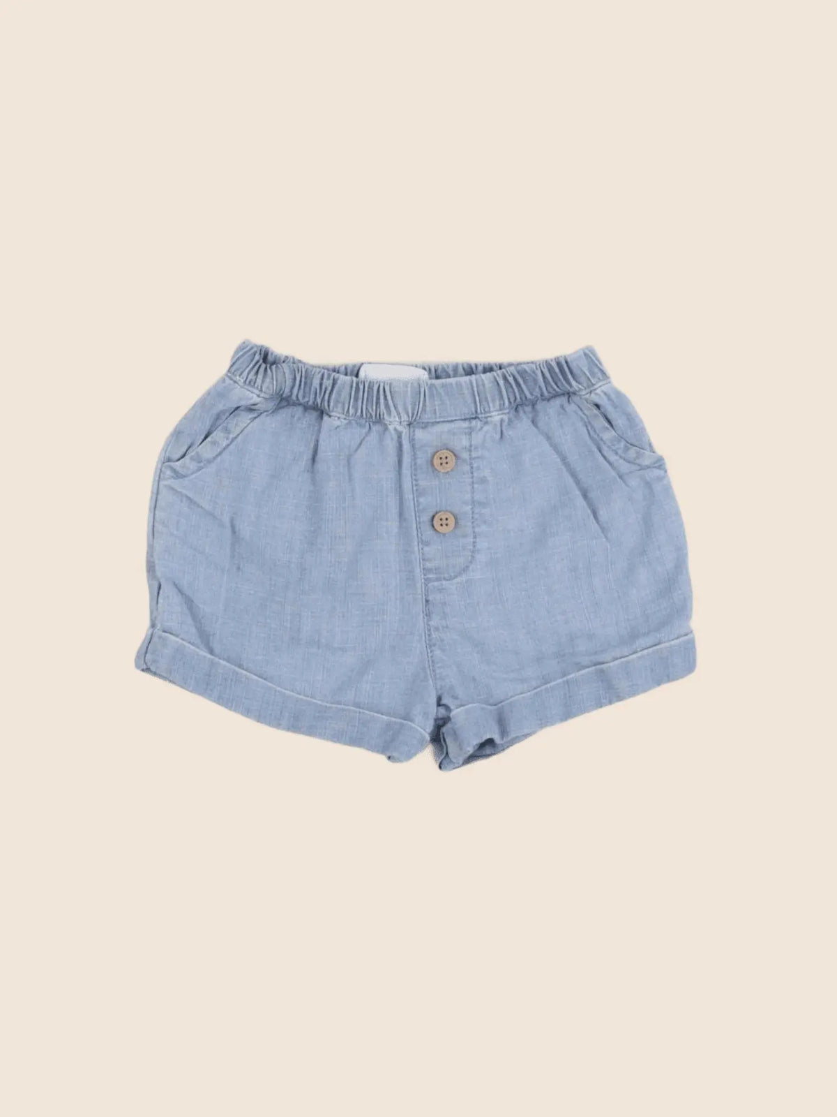 Mango - short bleu - 3/6 mois
