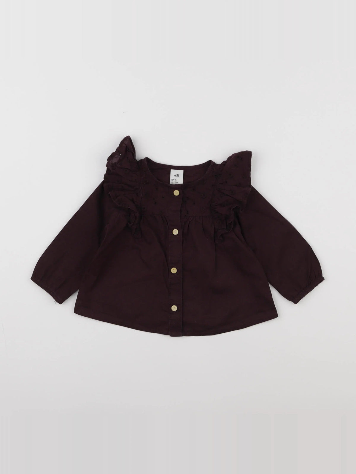 H&M - blouse violet - 3/6 mois