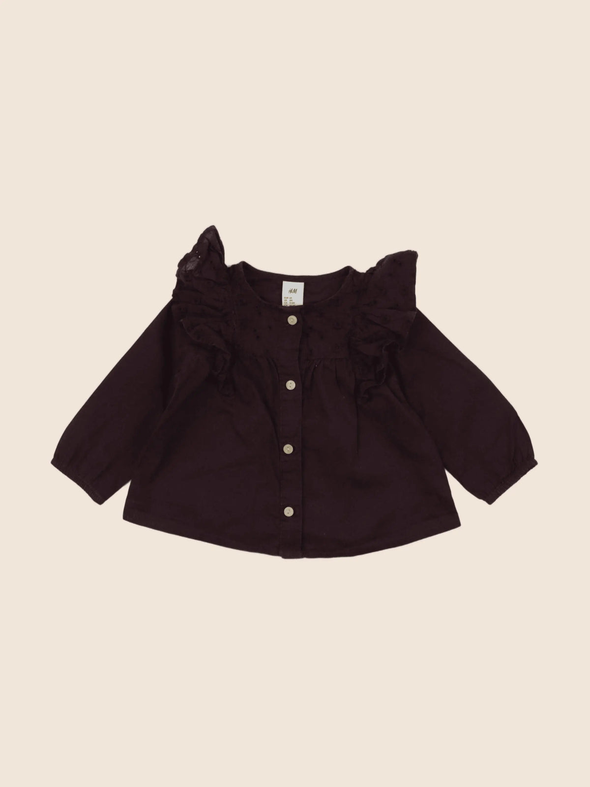 H&M - blouse violet - 3/6 mois