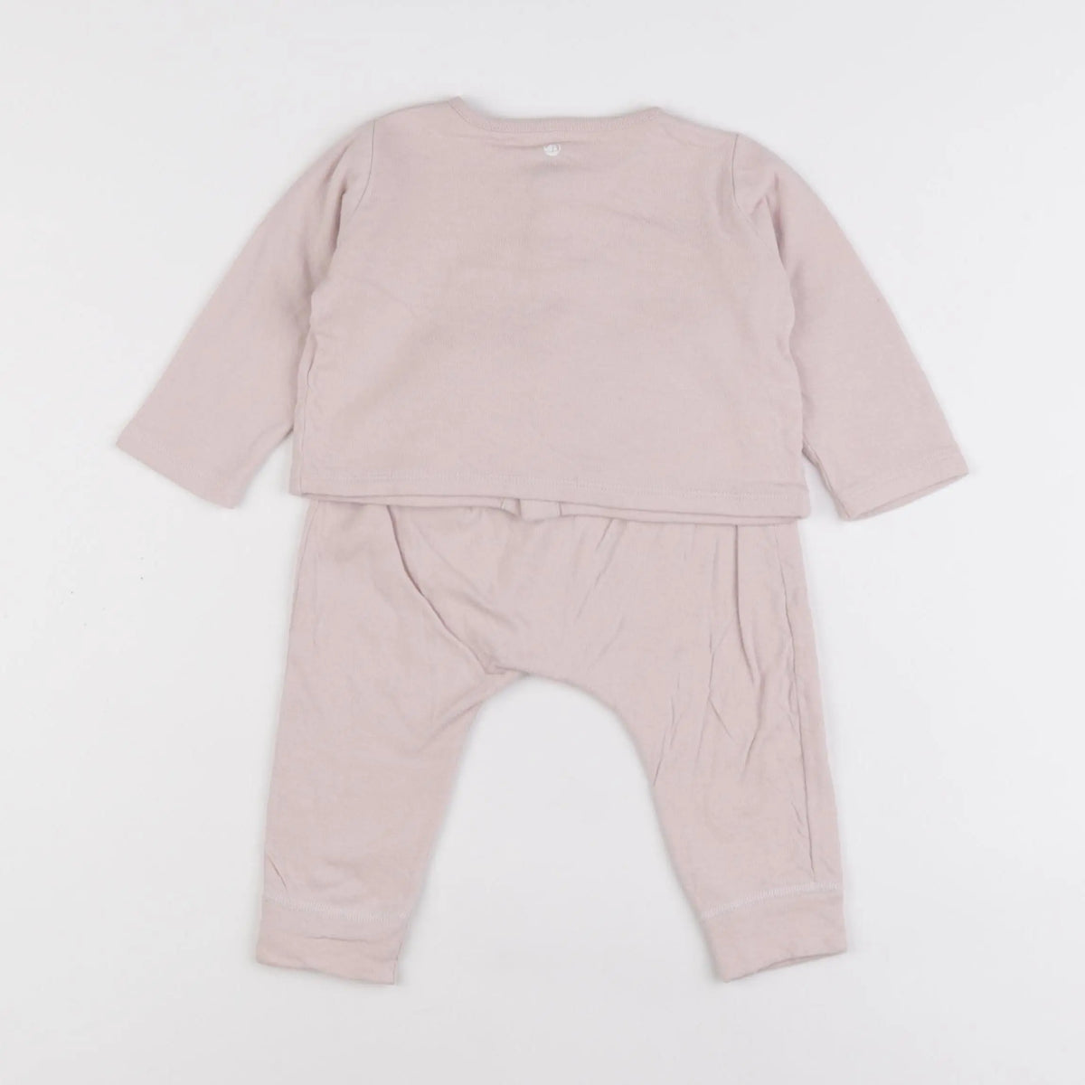 Petit Bateau - ensemble rose - 12 mois
