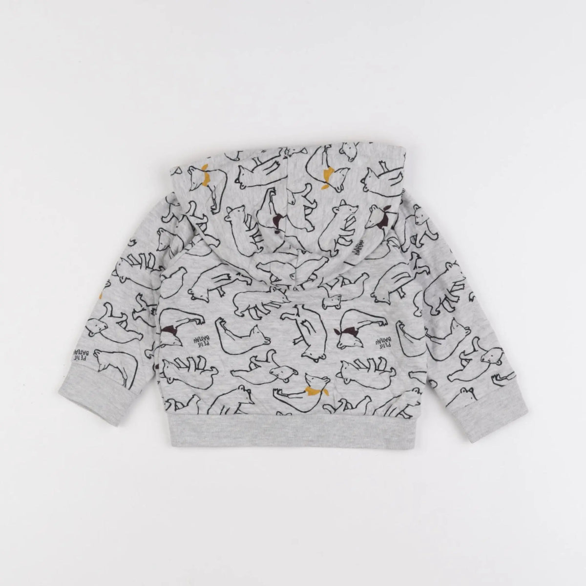Petit Bateau - sweat gris - 12 mois