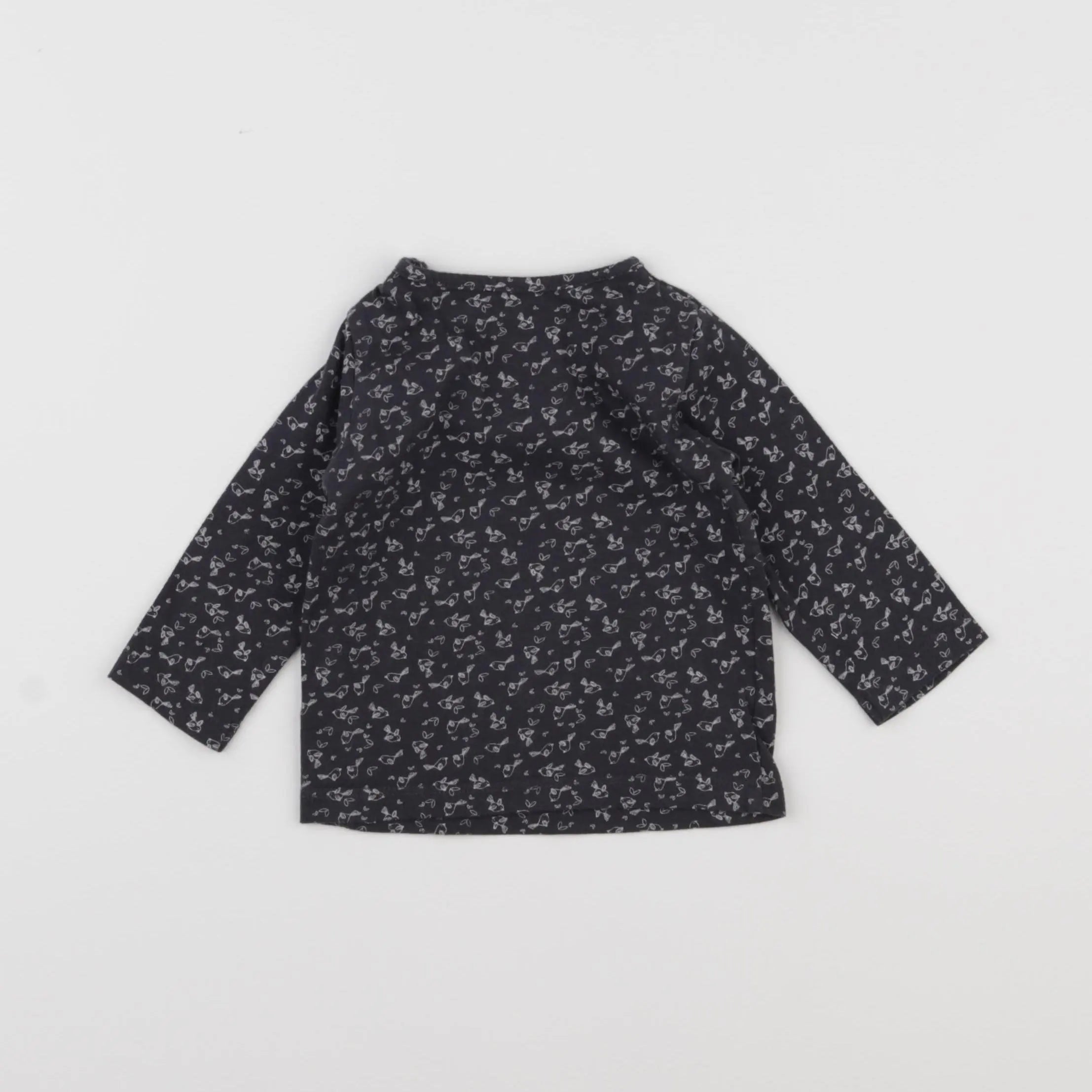 Vertbaudet - tee-shirt gris - 6 mois