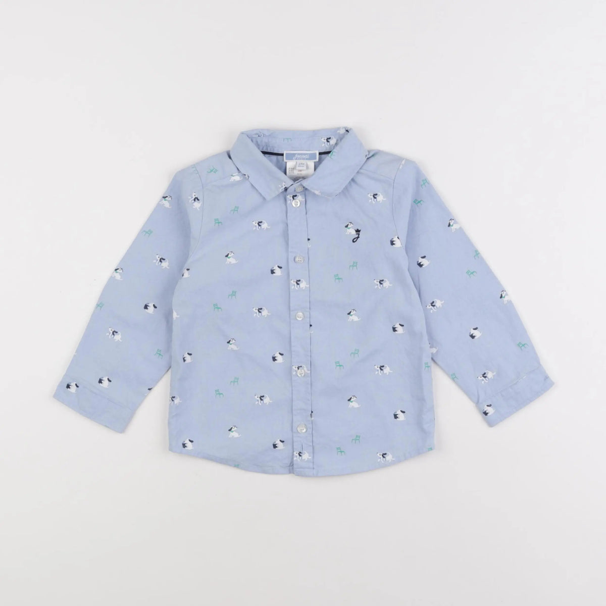 Jacadi - chemise bleu - 24 mois