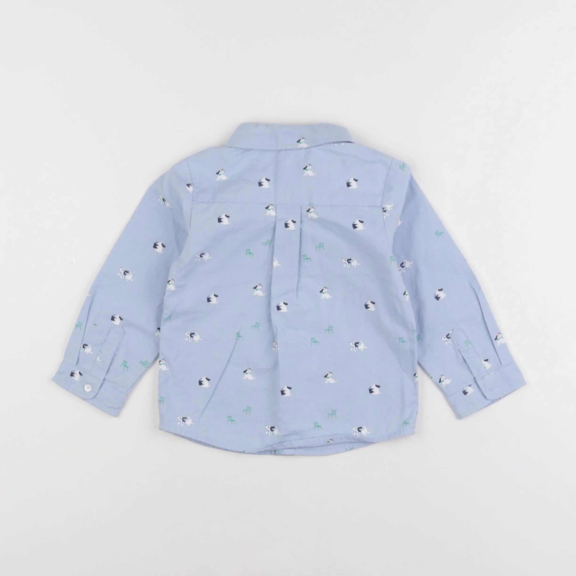 Jacadi - chemise bleu - 24 mois