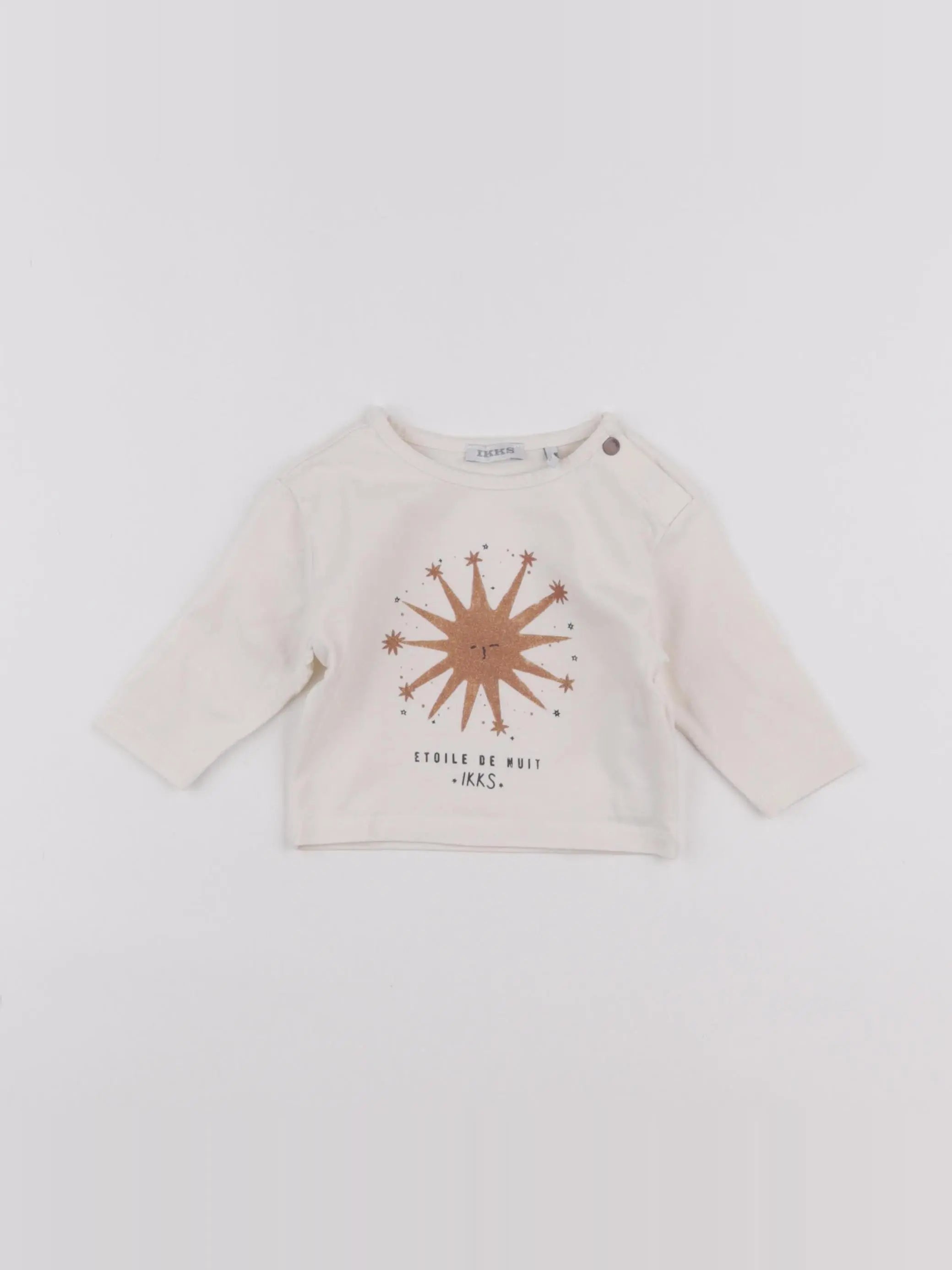 IKKS - tee-shirt beige - 3 mois