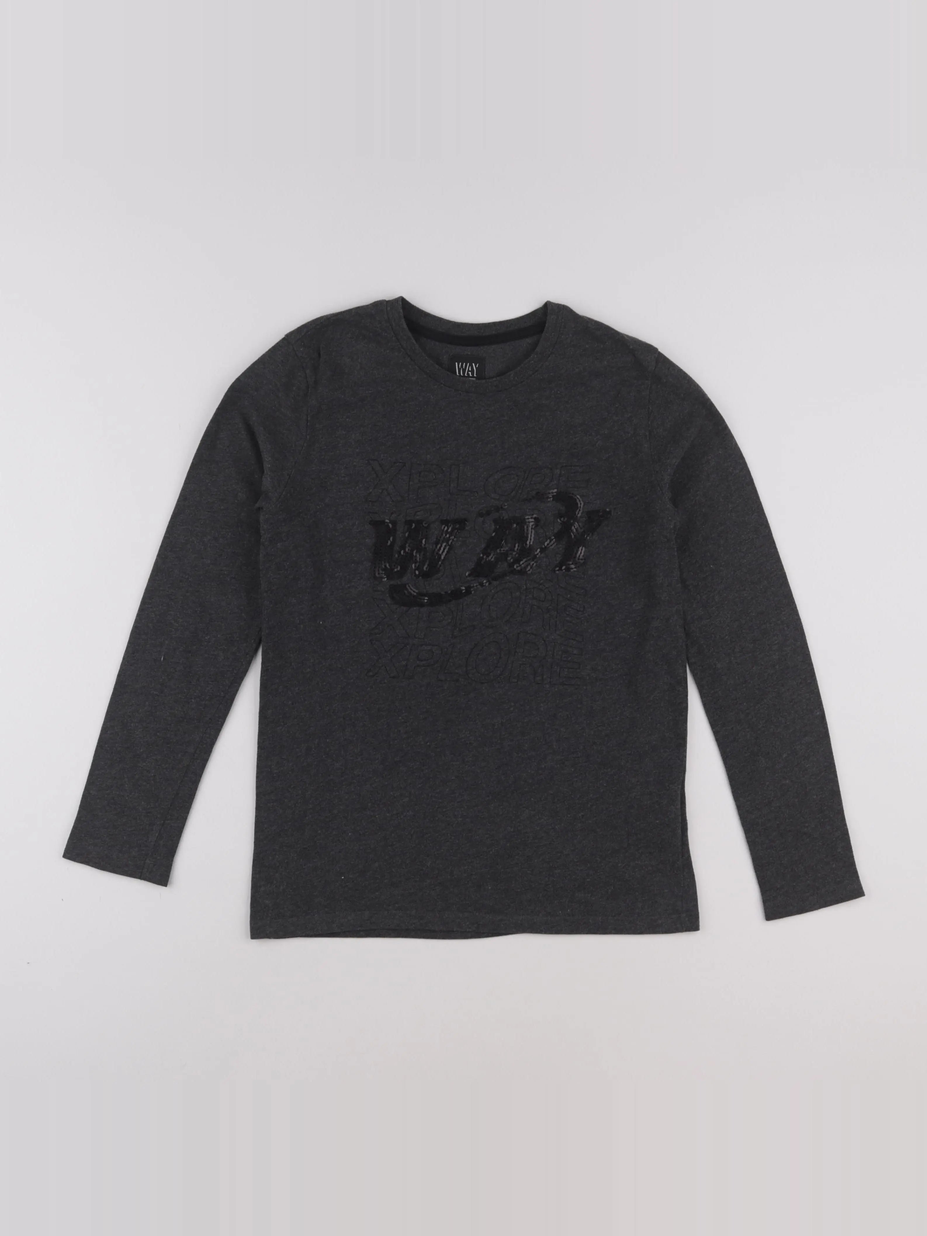 IKKS - tee-shirt gris - 10 ans