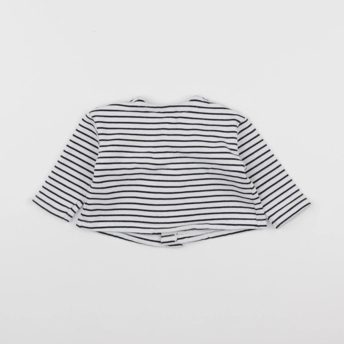 Petit Bateau - sweat bleu - 6 mois